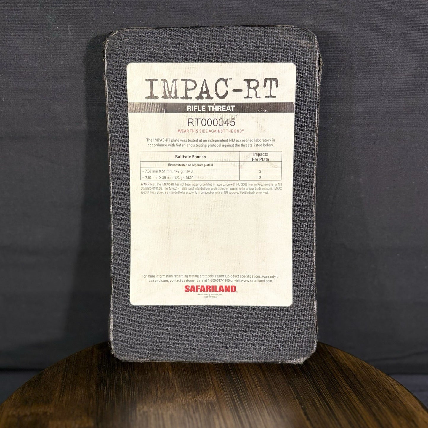 Protech Level 3 / III Plate Rifle Threat Tactical Impac-RT  Plate Body Armor9