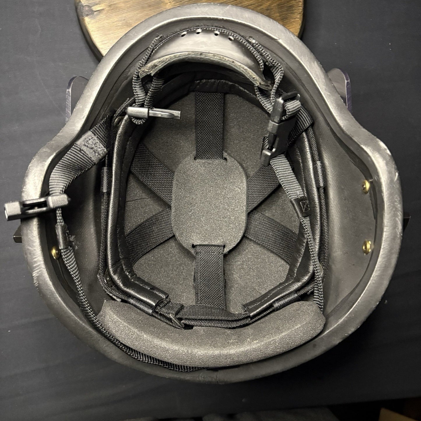 Ballistic IIIA Helmet w/ Removable Face Shield USA Made Size Medium Bullet Proof13