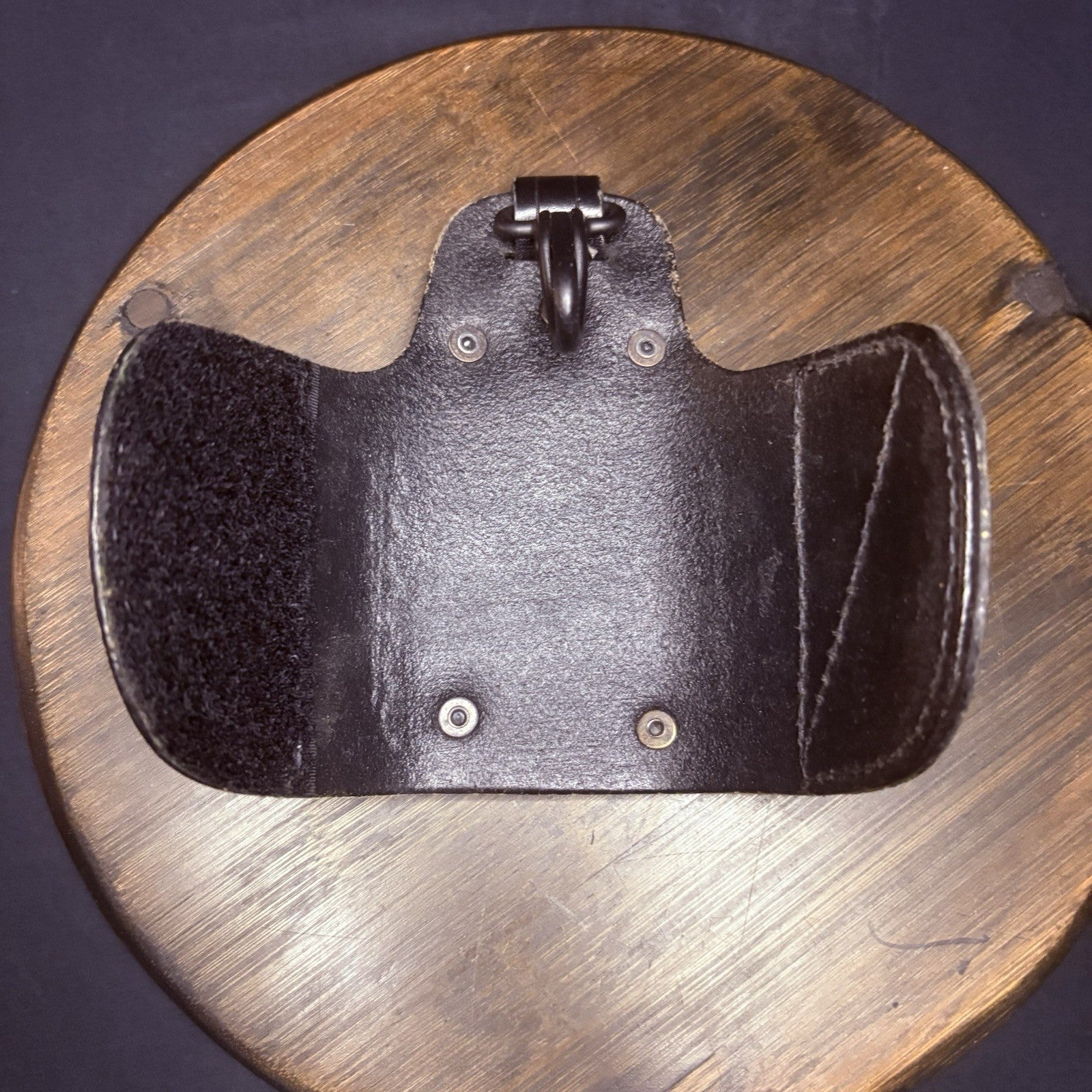 JS Leather Silent Key Keeper Basket Weave Leather Holder4