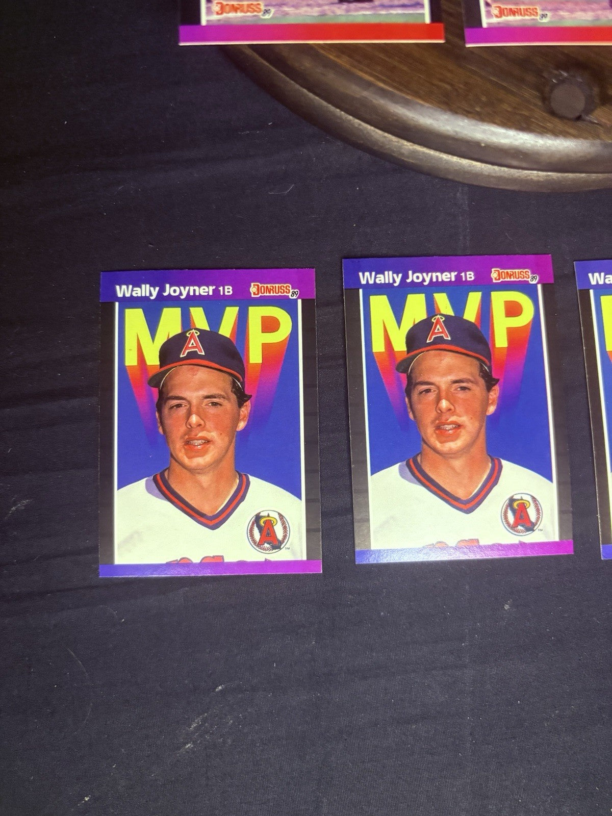 (LOT of 10) Wally Joyner 1989 DONRUSS MVP Baseball cards (#BC21, #52) NM2