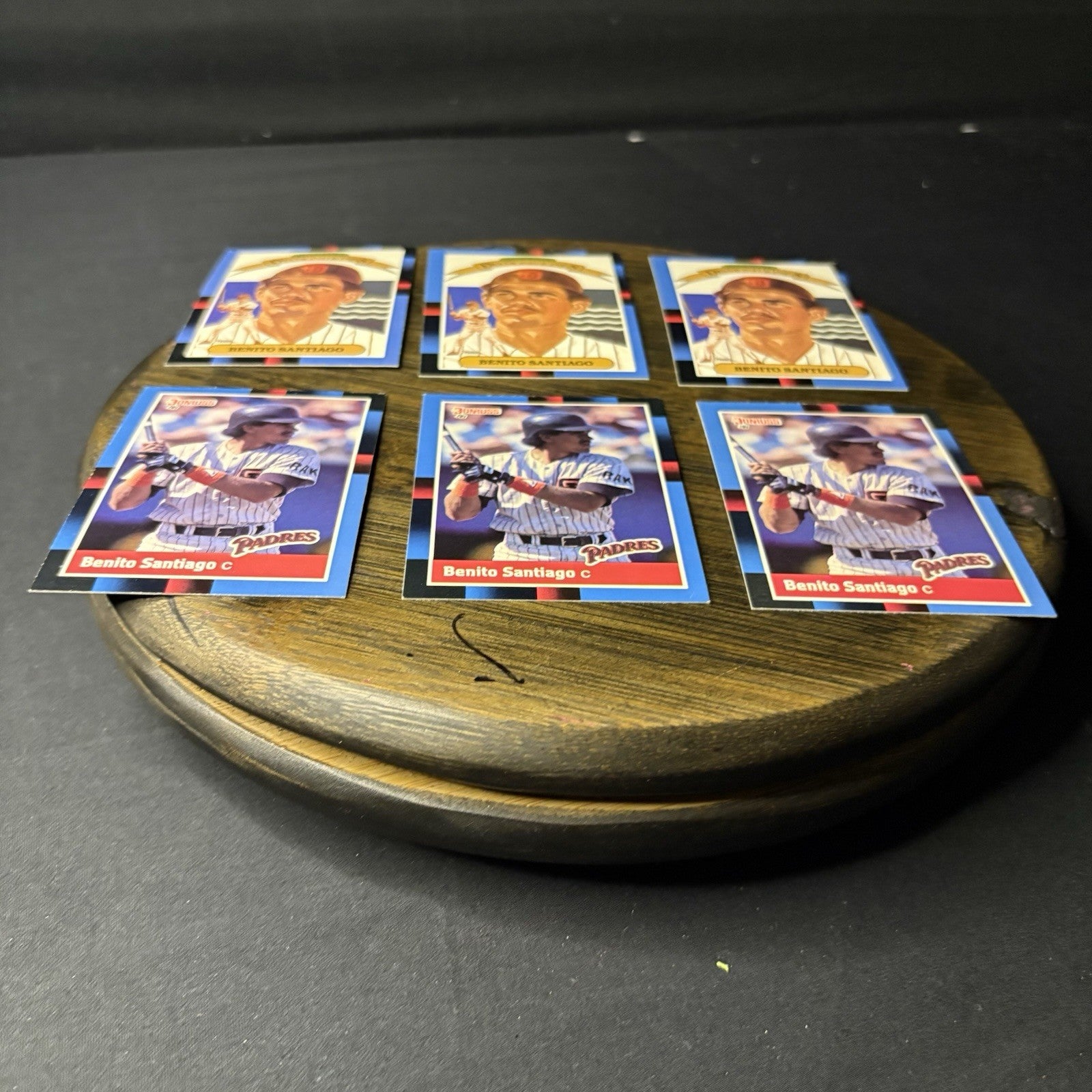 1988 Benito Santiago Lot (3)Donruss #114 & (3)Diamond Kings #3 San Diego Padres5