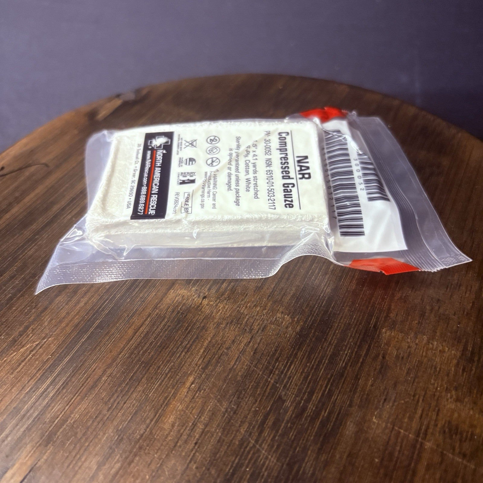 Pack Of (4) NAR Compressed Gauze 4.5 in. x 4.1 yd Sterile, 6-ply 30-00523