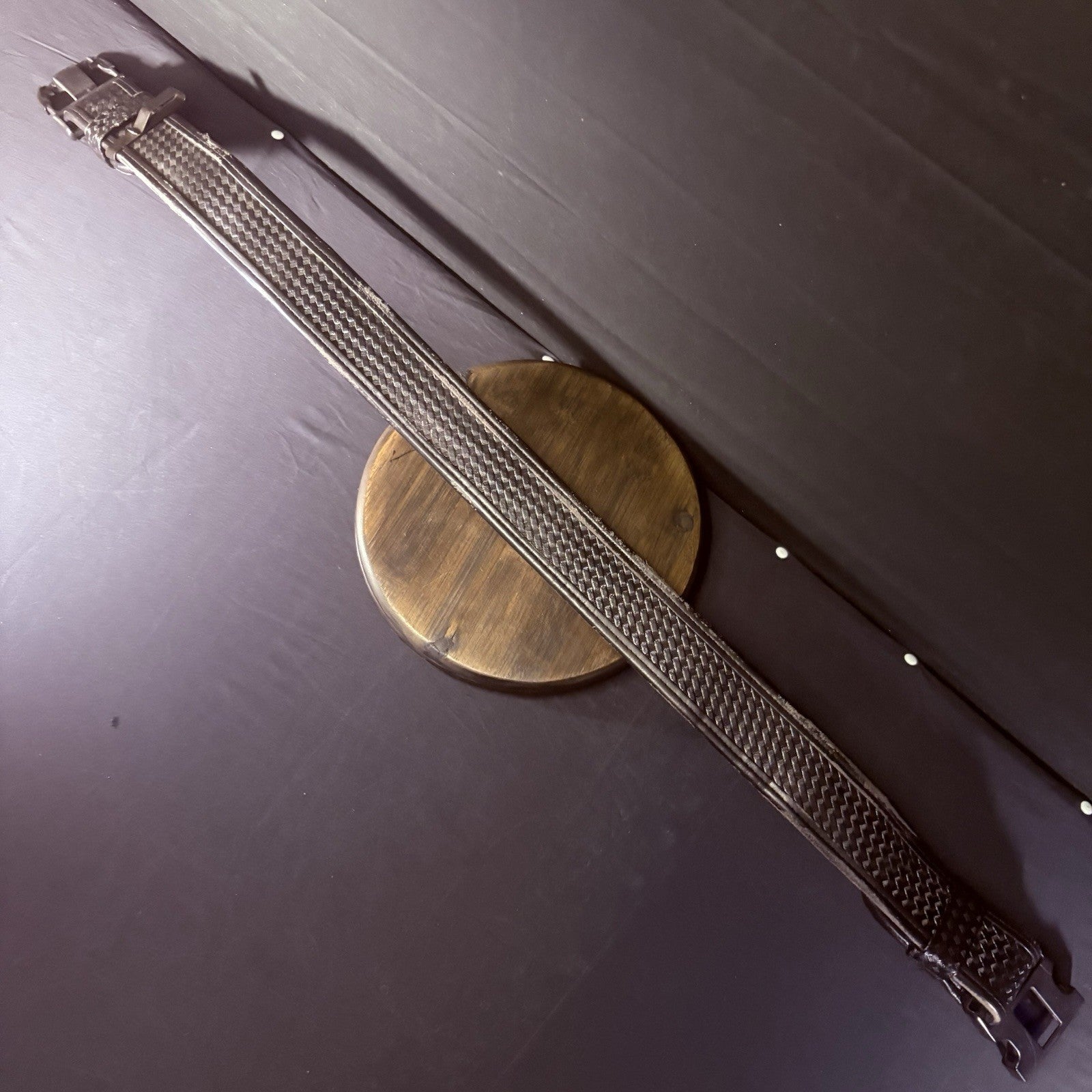 Bianchi 7950 Duty Belt Size 34”-40” w/Clip AccuMold Black Basketweave Leather7