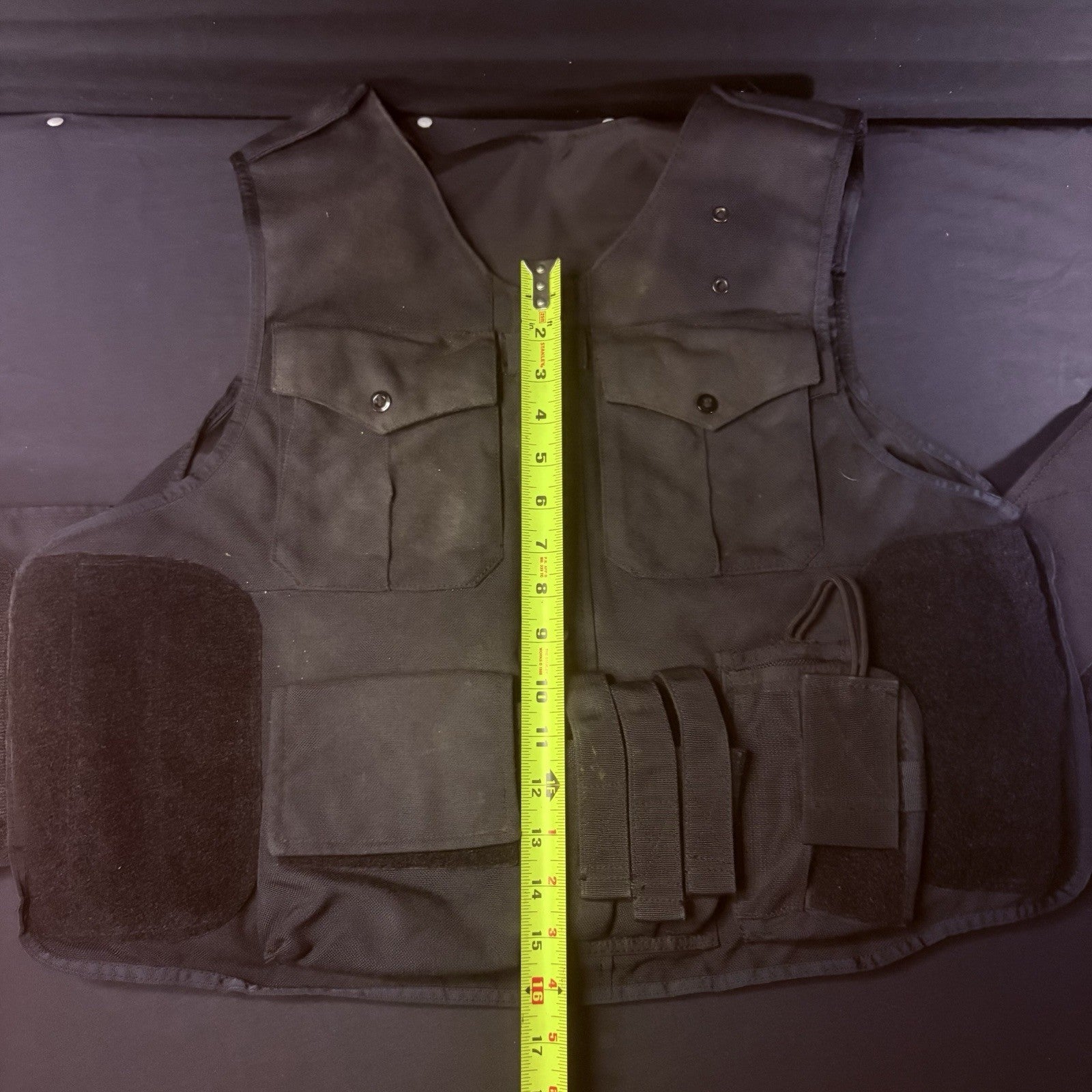 Cordura Tactical Plate Carrier Size XL USA Made w/Radio, Mag, Utility Pouches19
