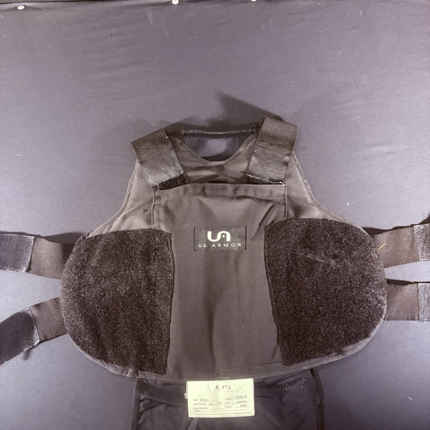 US Armor IIIA (3A) Bullet Proof Vest (Size Female SMALL) With Trauma Plate3