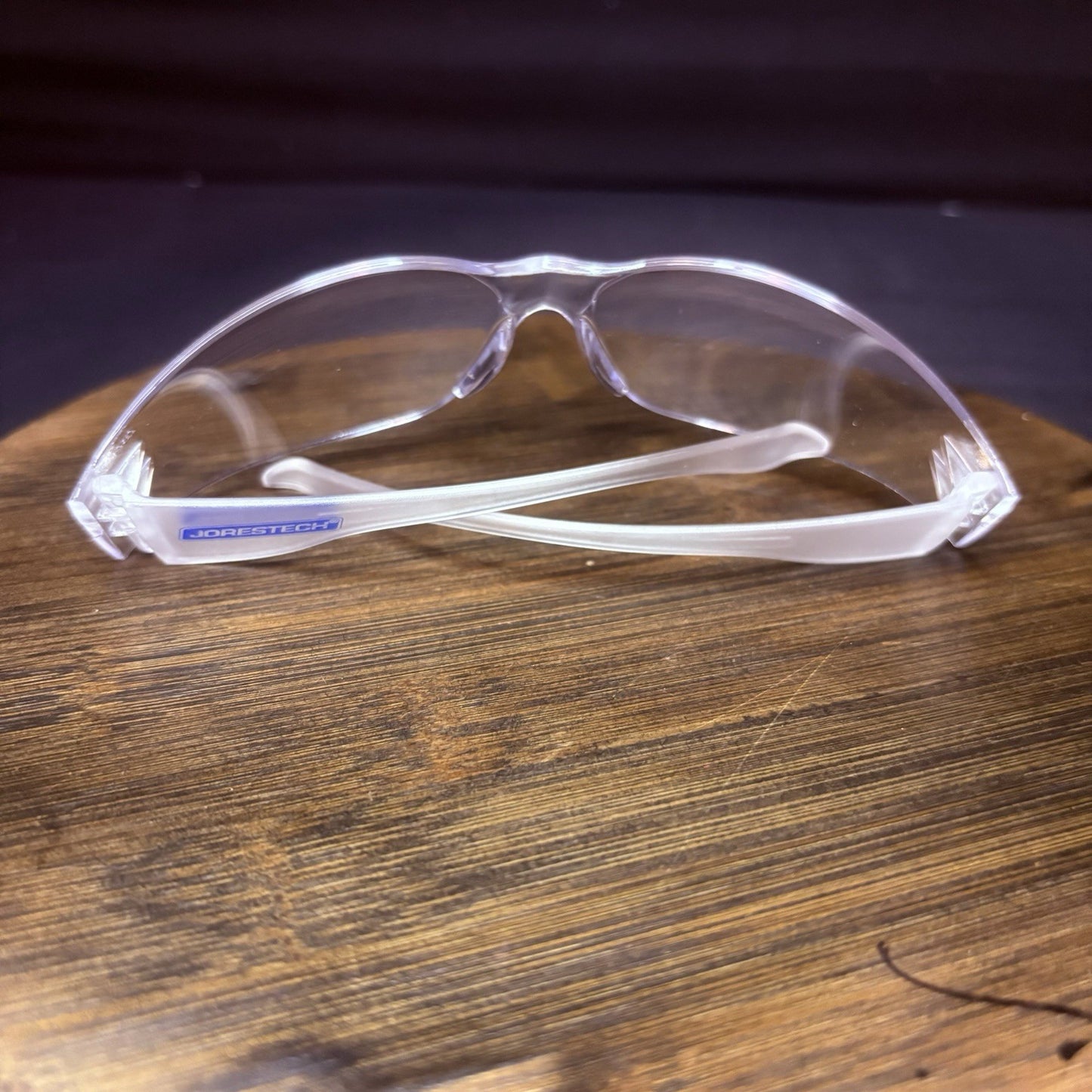 Jorestech Crystal Clear Lens Color Temple Safety Glasses One Size Z87.19