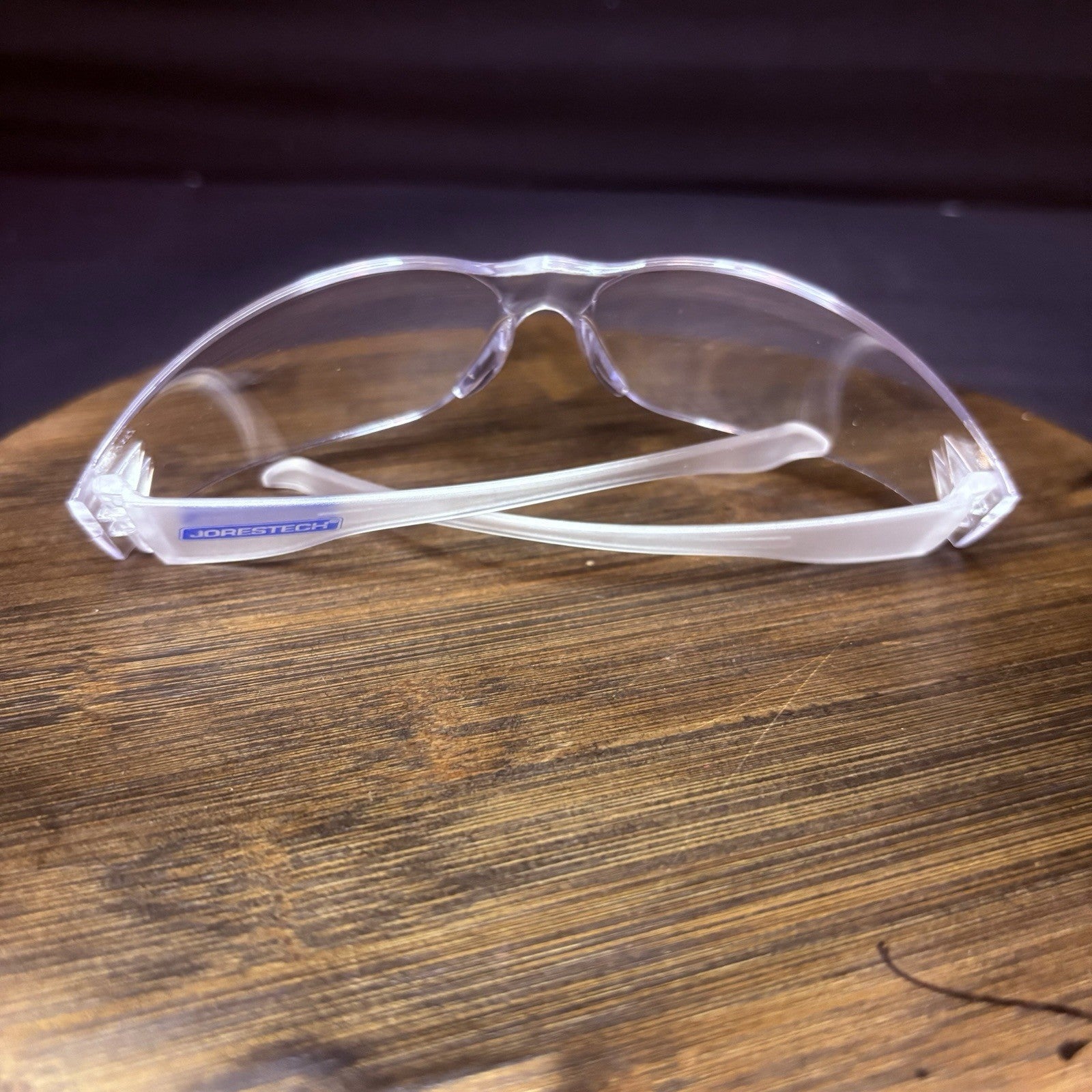 Jorestech Crystal Clear Lens Color Temple Safety Glasses One Size Z87.19