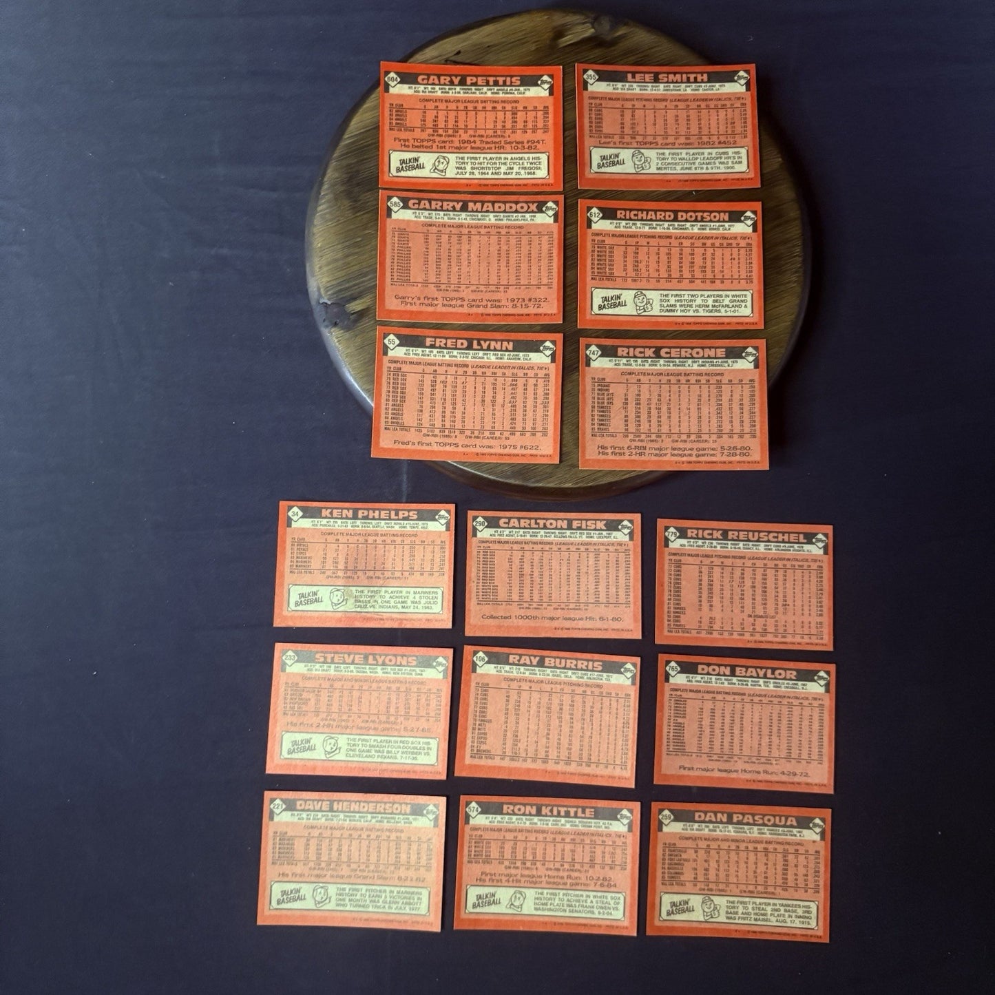 1986 Topps High Grade Baseball Cards.  15 card lot1
