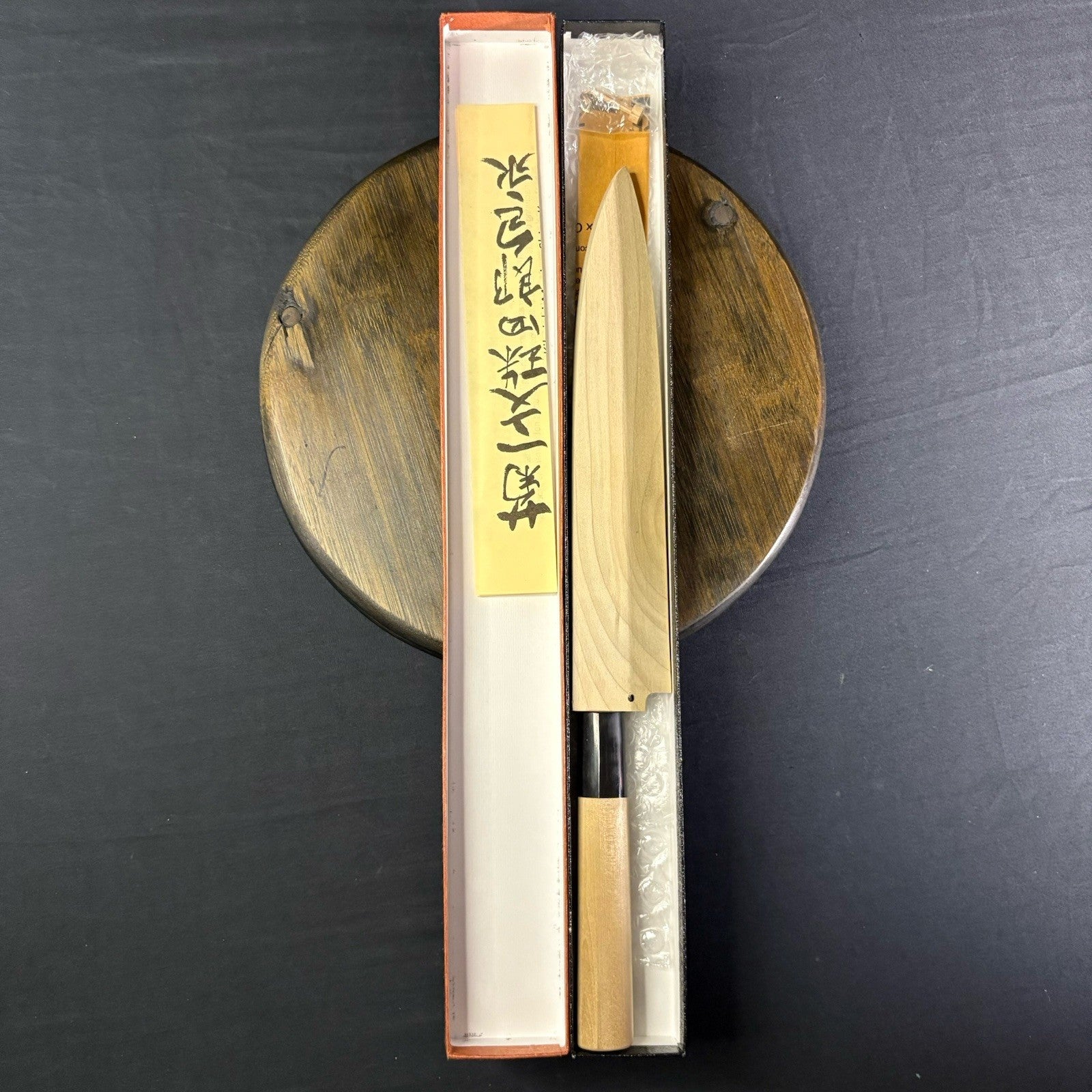 Kikuichi Japanese Chef Knife Kasumitogi Yanagi Sashimi Knife YKT21 8” or  21cm5