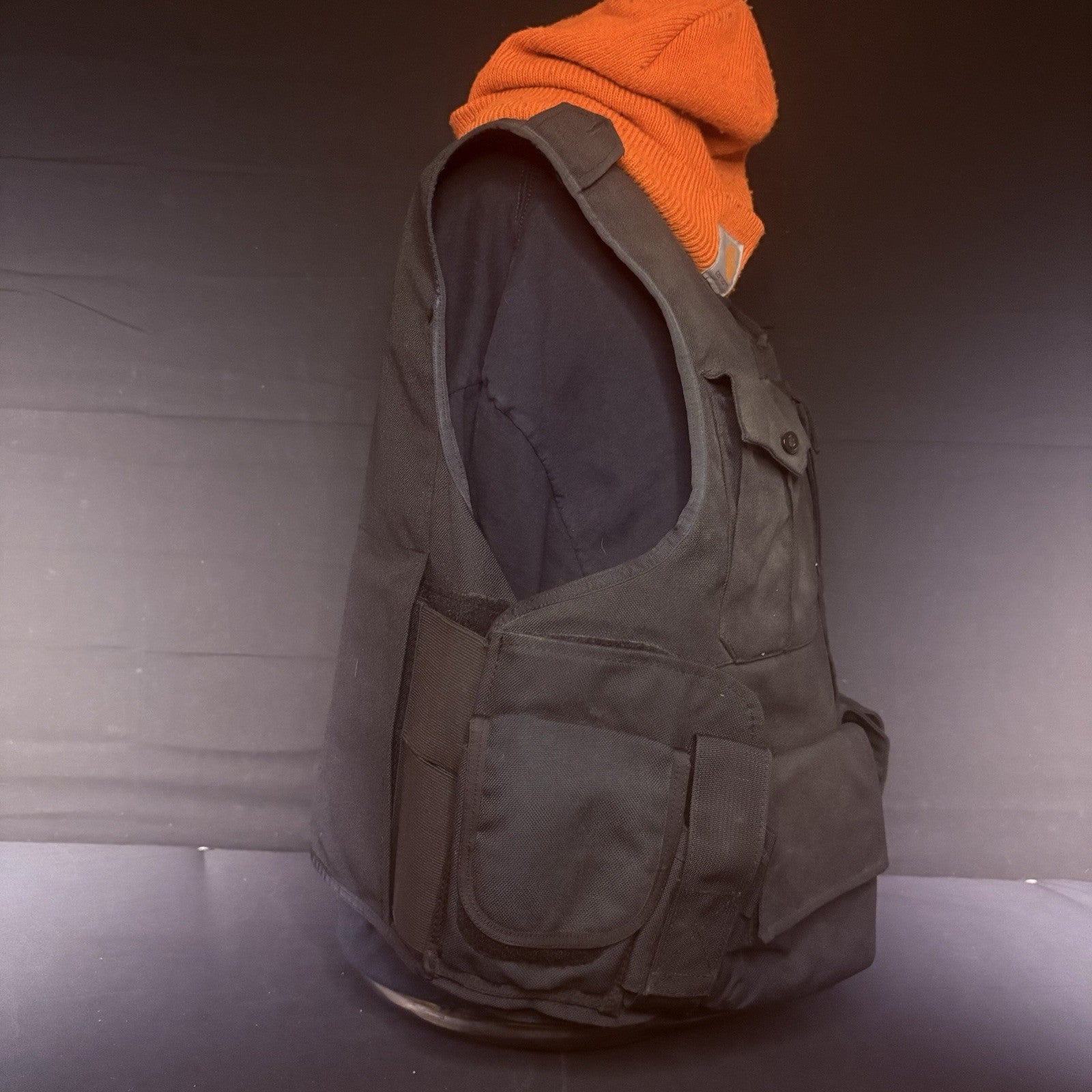Cordura Tactical Plate Carrier Size XL USA Made w/Radio, Mag, Utility Pouches2