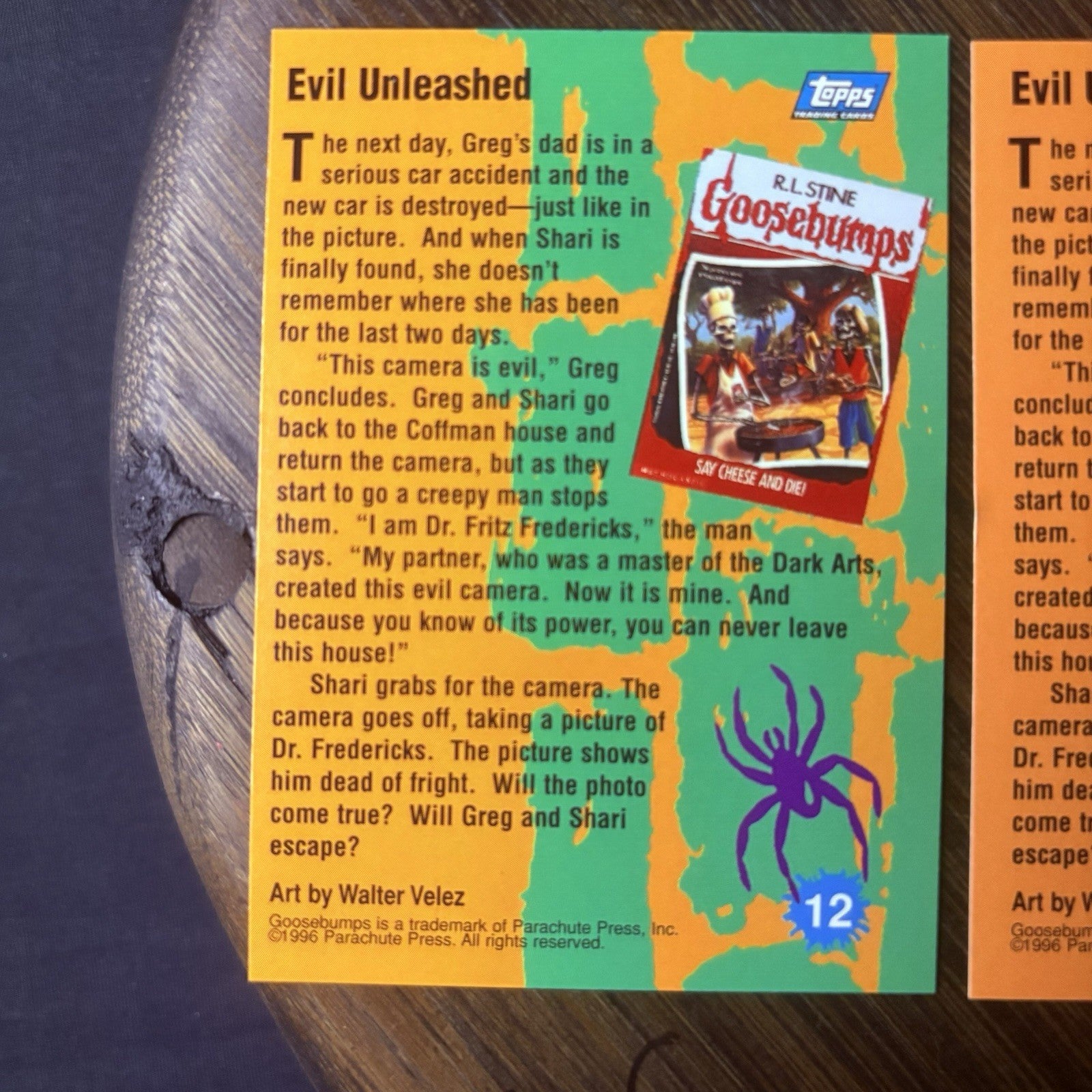 1996 Goosebumps Evil Unleashed #12 Lot Of (3) High Grade Trading Cards See Photo18