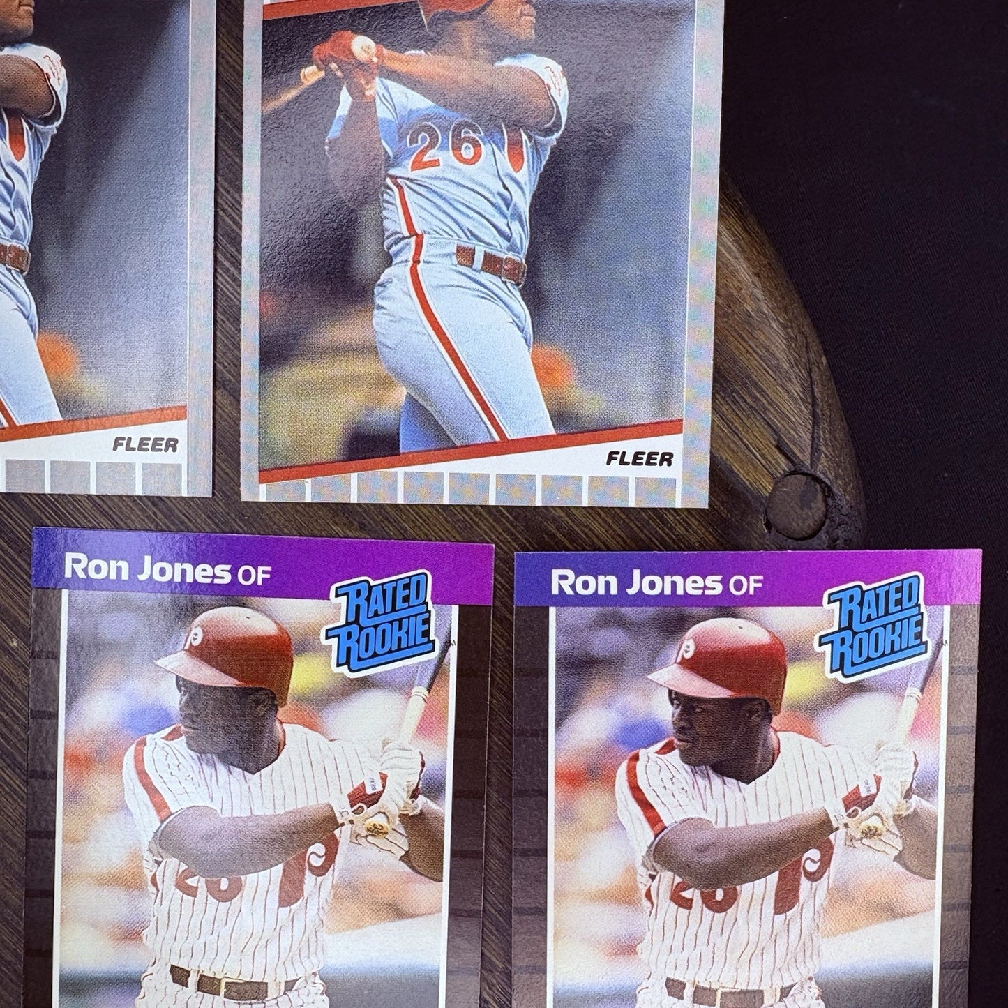 Ron Jones (Lot Of 7) Rated Rookie Cards, Donruss, Fleer, Score #574, #40, #6398