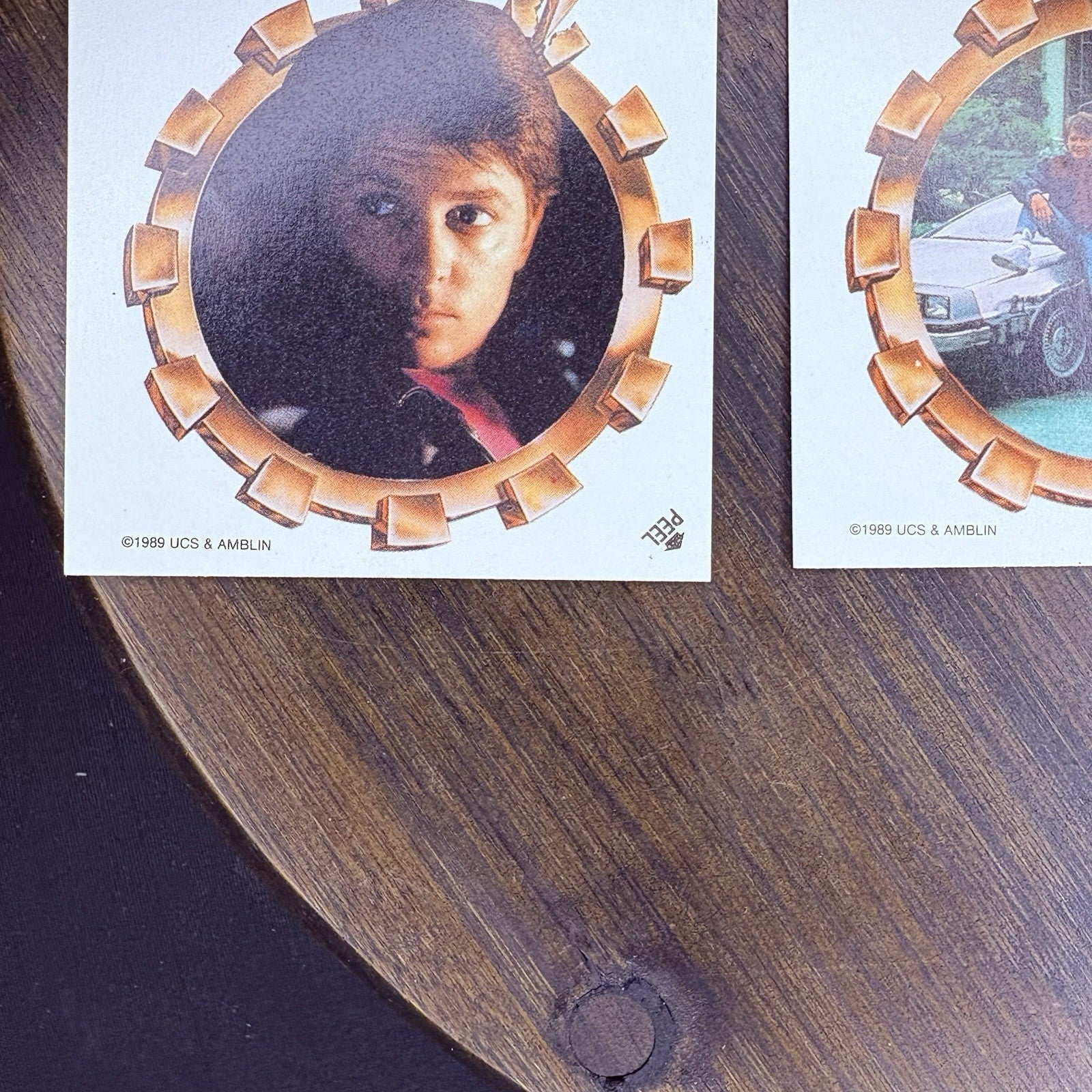(Lot Of 3) 1989 Topps Back to the Future 2 Sticker Trading Cards #6, #4, #85