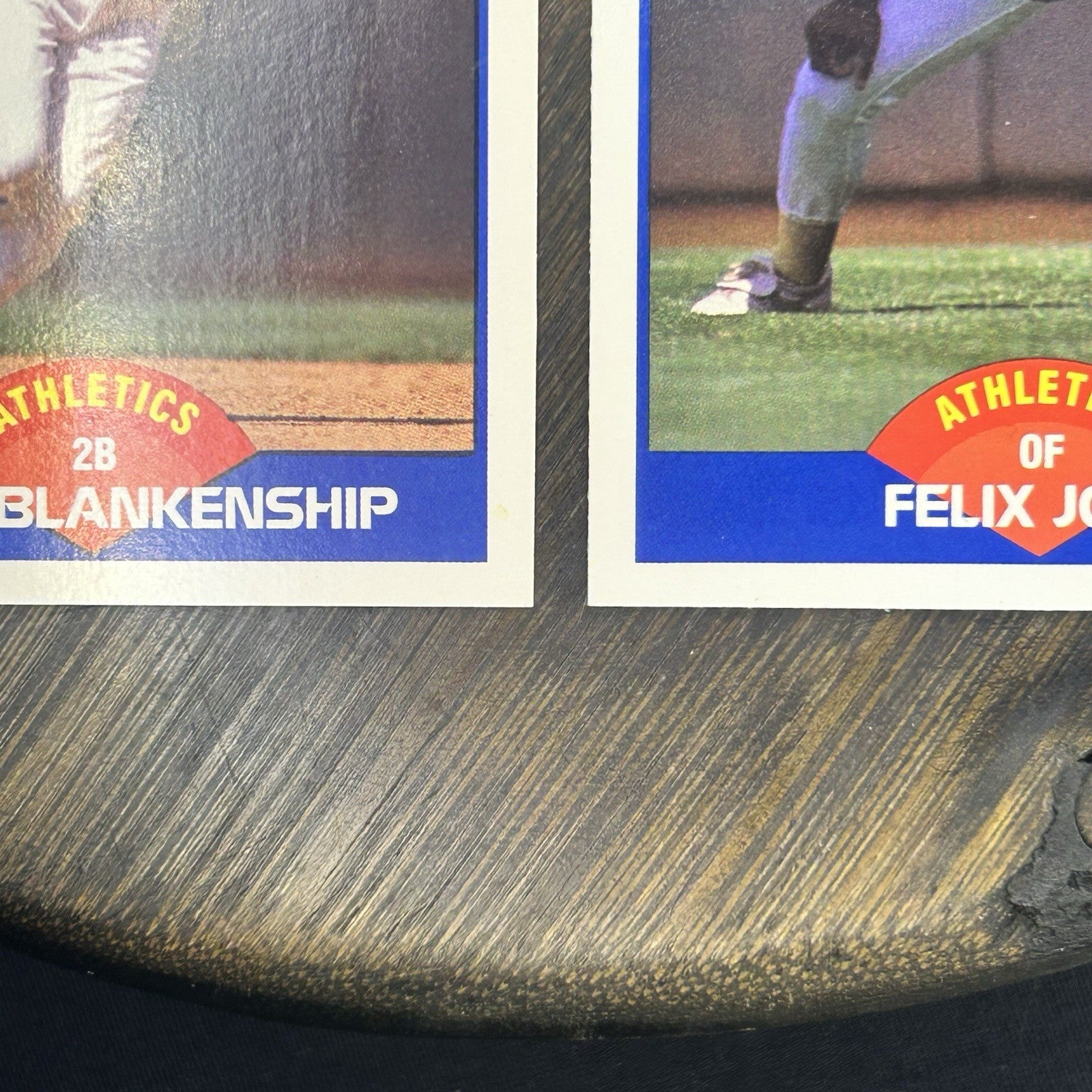 1989 (4) Lot Of Cards Luis Polonia, Walt Weiss, Lance Blankenship, Felix Jose9