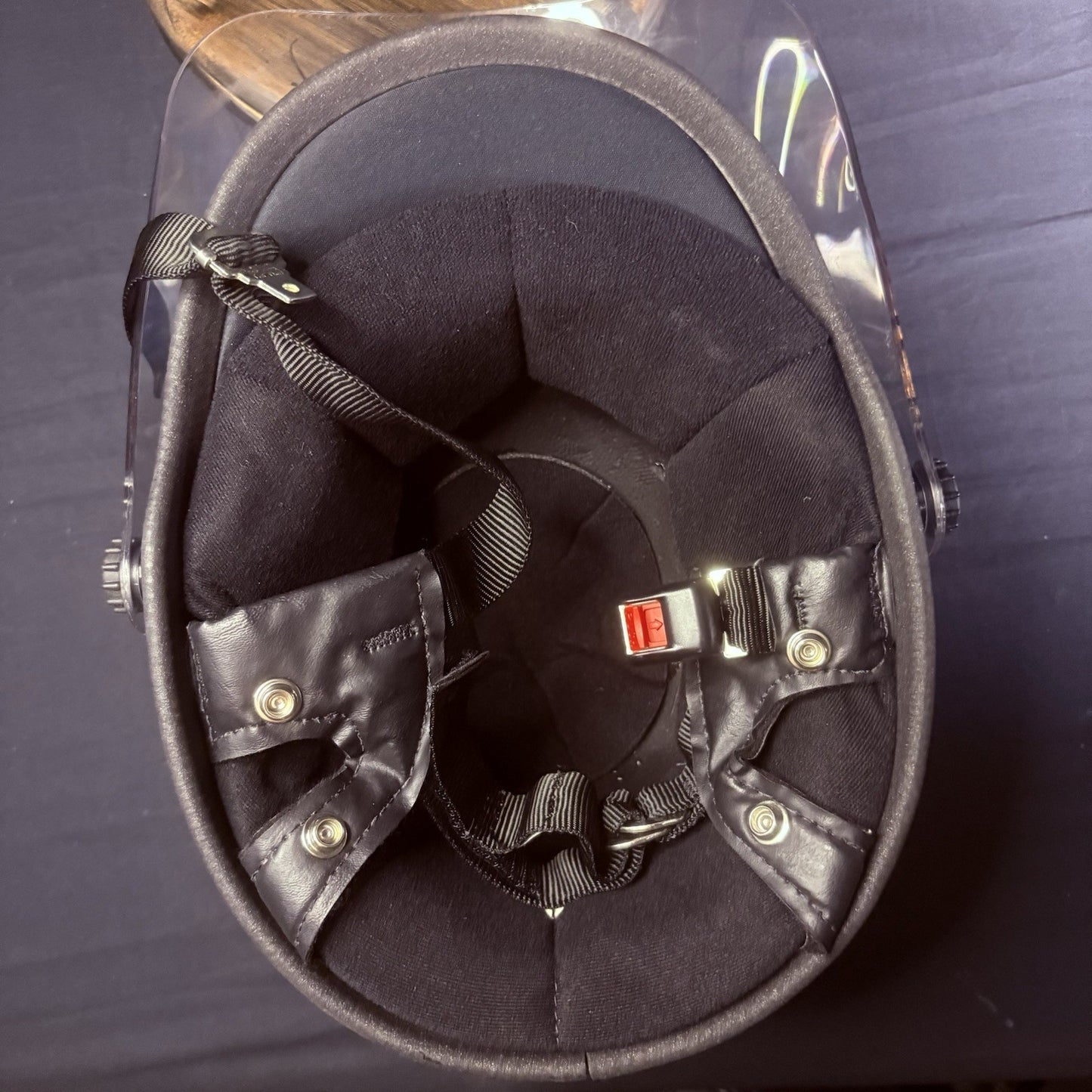 VTG Police Riot Motorcycle Helmet Black & White Size 6 7/8 with Z87 Face Shield21