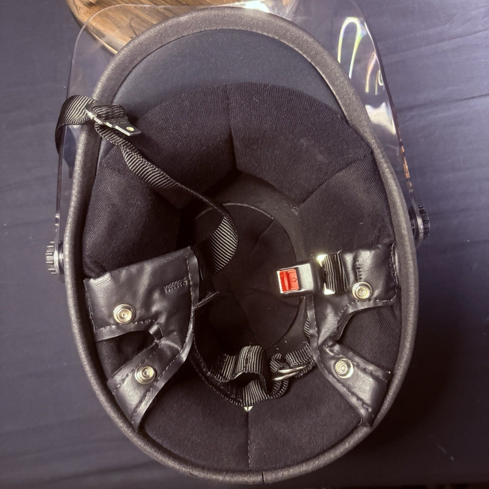 VTG Police Riot Motorcycle Helmet Black & White Size 6 7/8 with Z87 Face Shield21