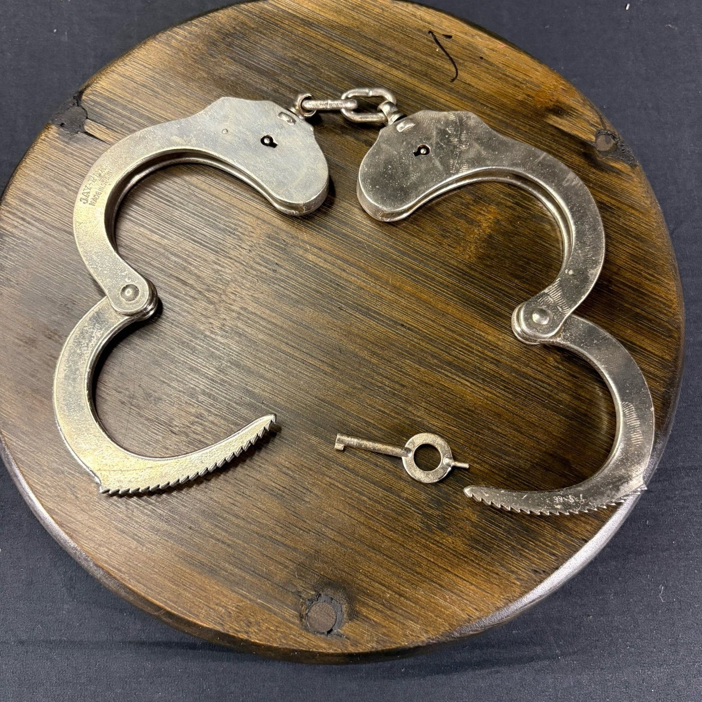 Jay-Pee Handcuffs w/ Key ~Vintage~ (Made in Spain) HEAVY DUTY1