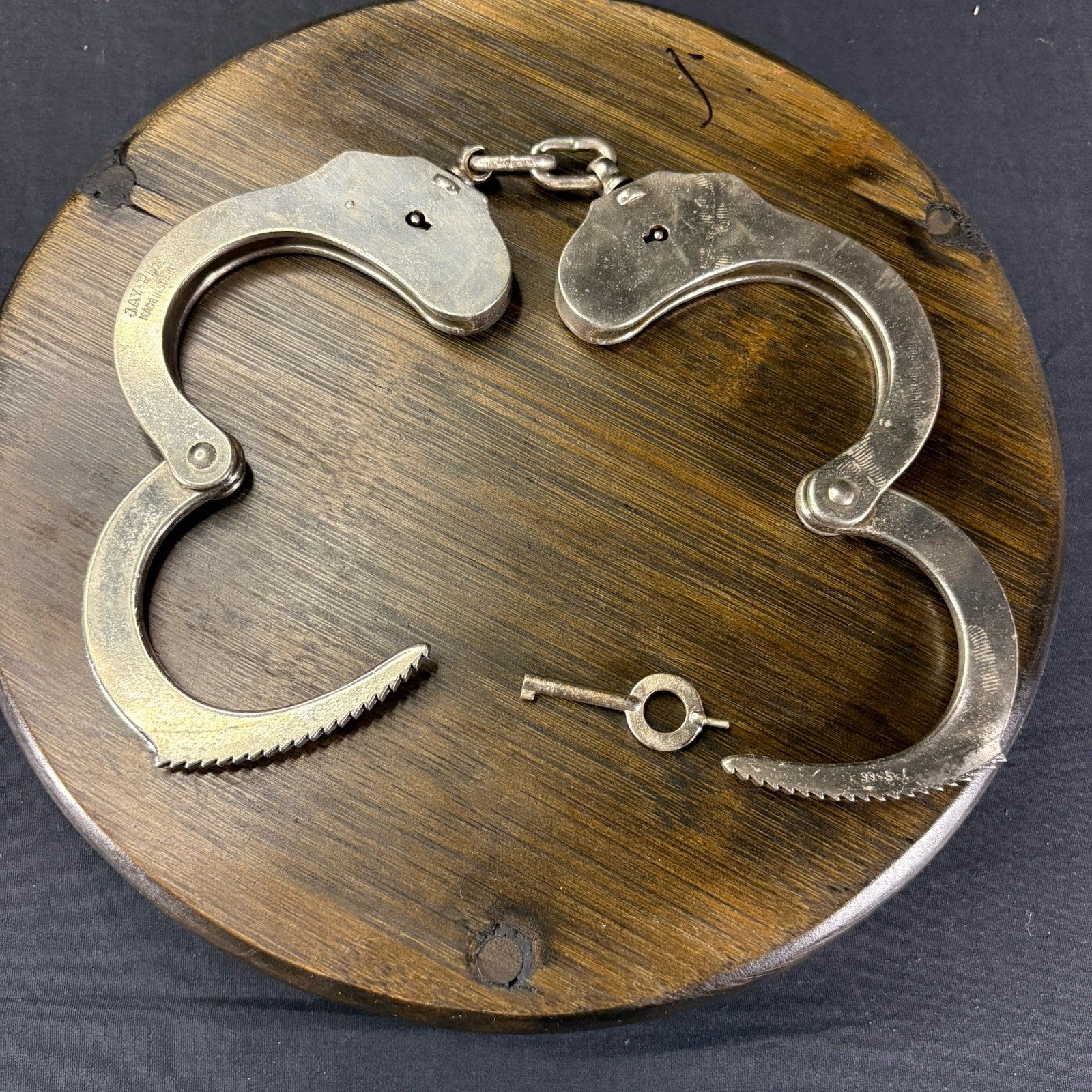 Jay-Pee Handcuffs w/ Key ~Vintage~ (Made in Spain) HEAVY DUTY1