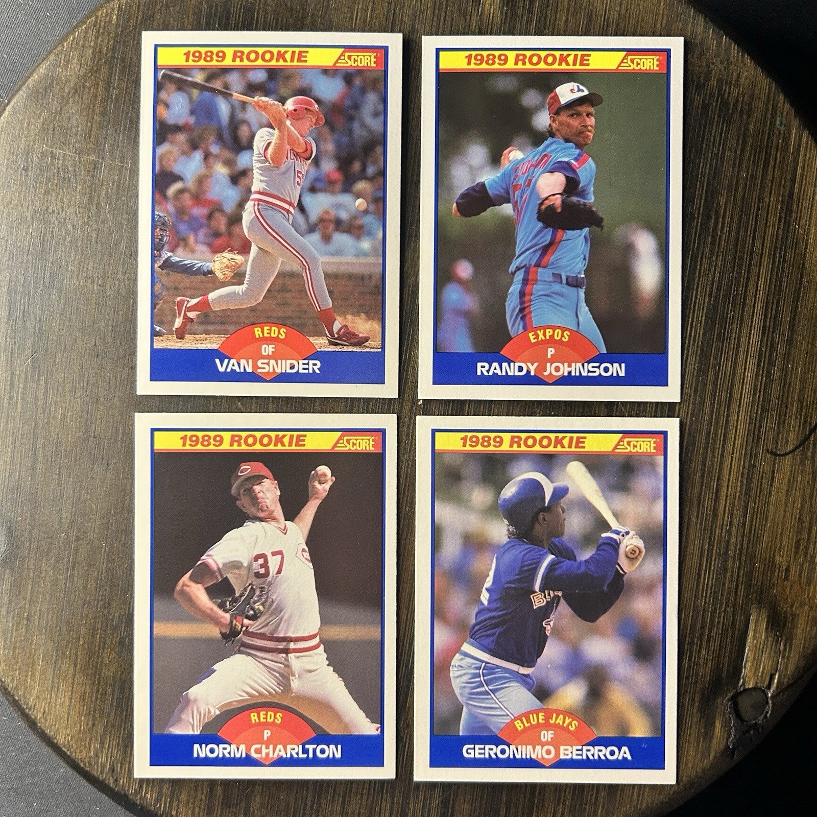 1989 Score Baseball Trading Card Lot Of (4) 0