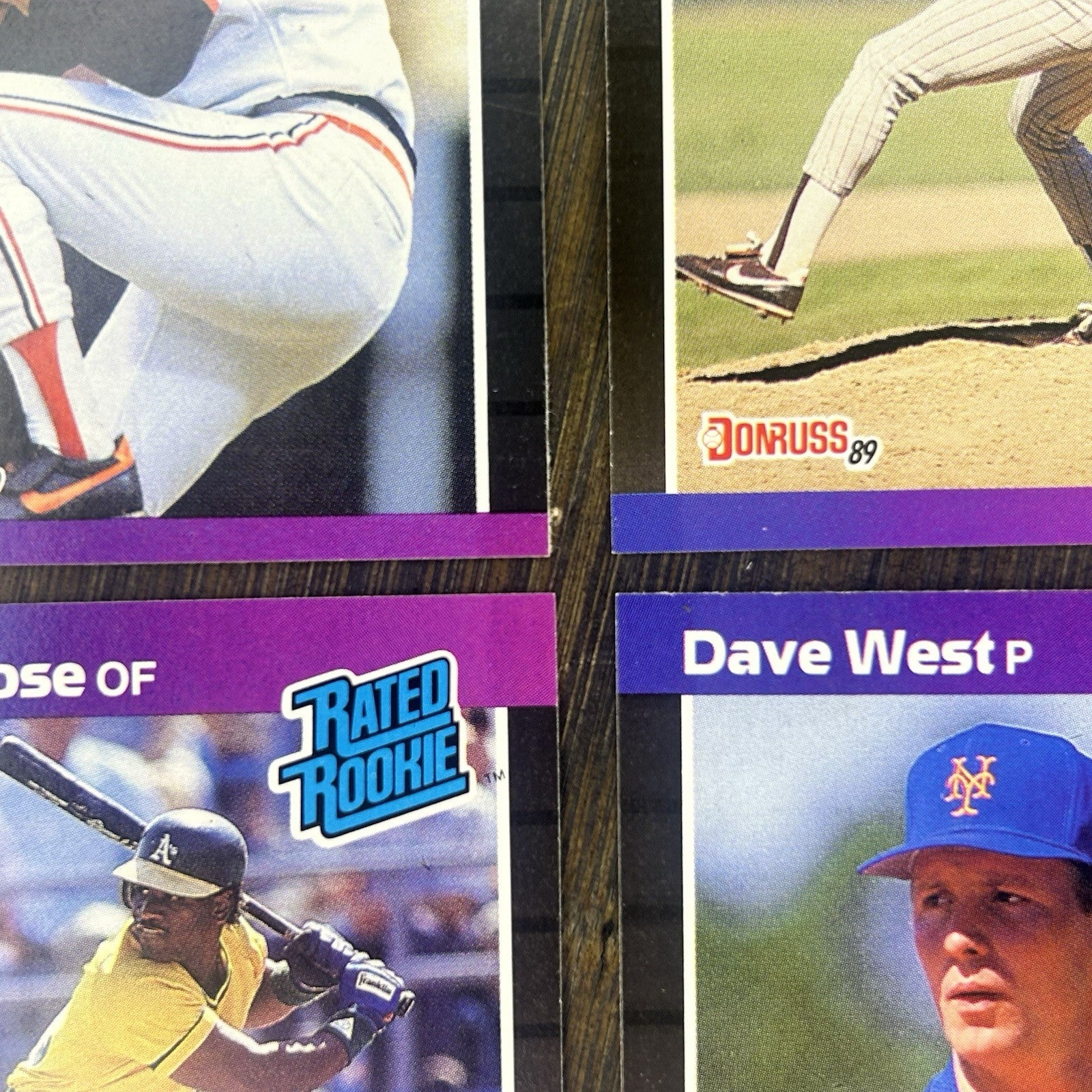 1989 Donruss Rated Rookie Card (Lot Of 4) MLB Baseball Trading Cards6