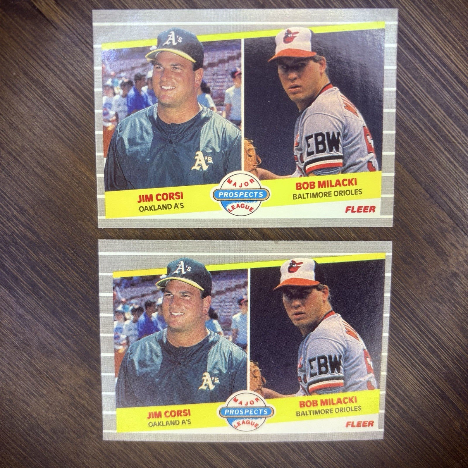 1989 Fleer #649 Jim Corsi & Bob Milacki RC (Lot Of 2) Major Prospects League0
