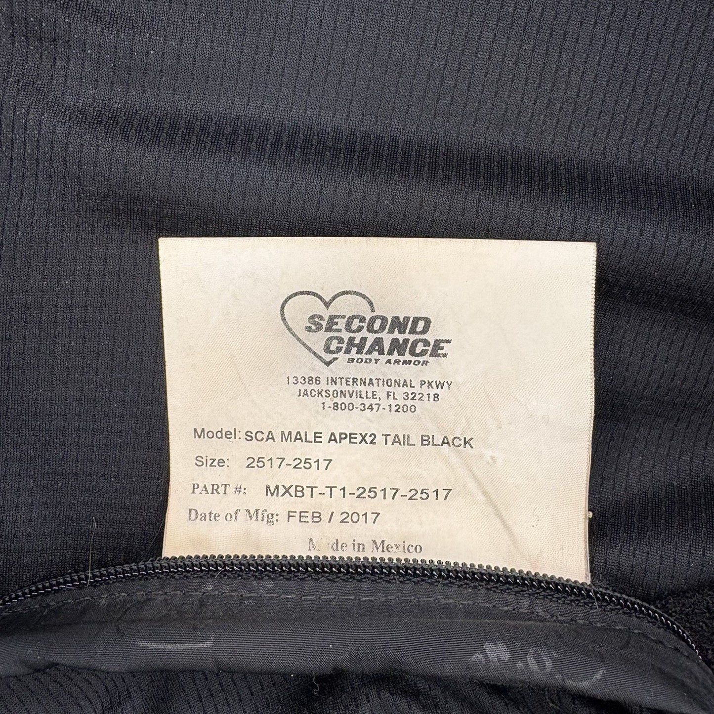 Second Chance 3A Bullet Proof Vest Size XXL Long IIIA Ballistic Concealed Armor6