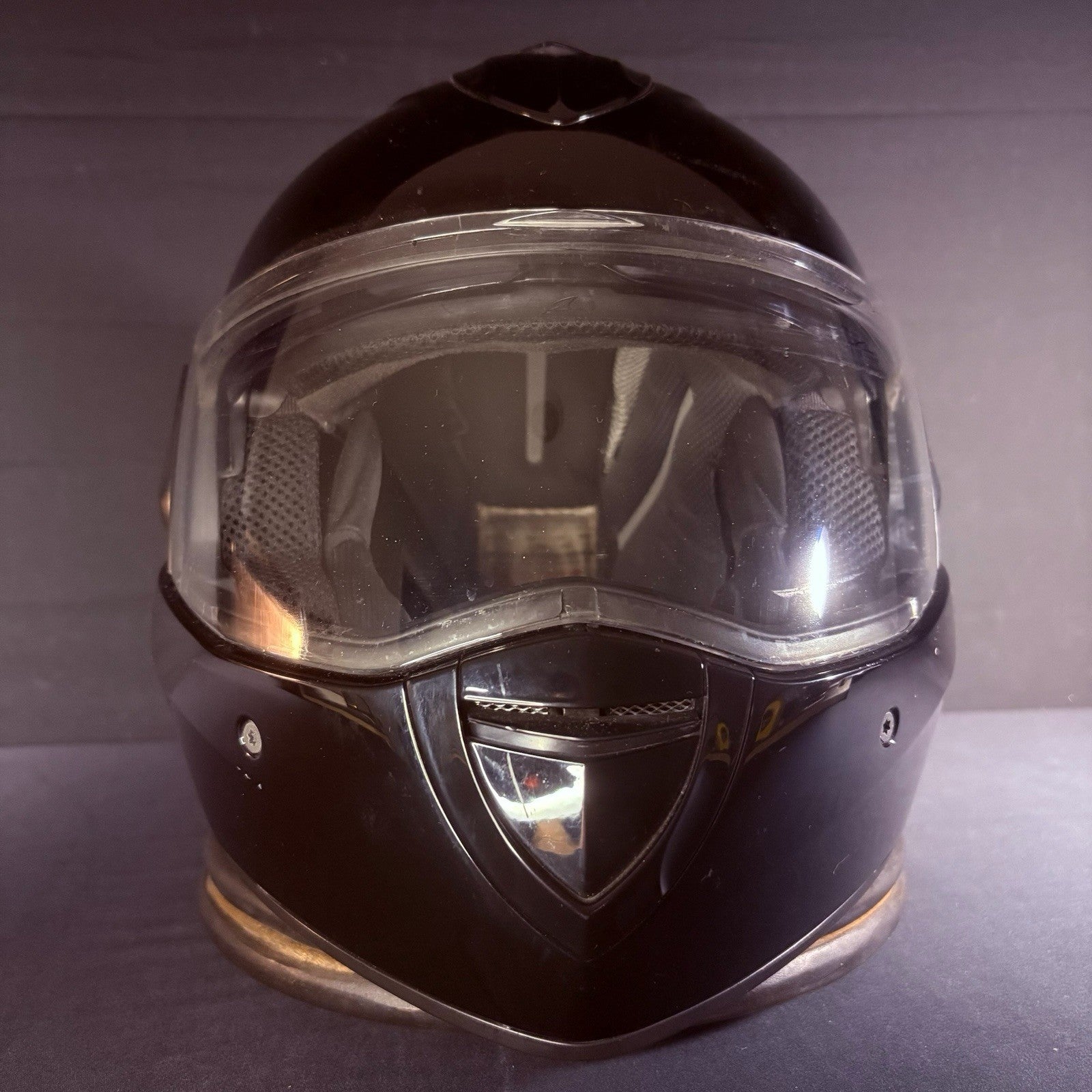 Shark Evoline S3 Motorcycle Helmet Size Large With Sun Visor Black/White1