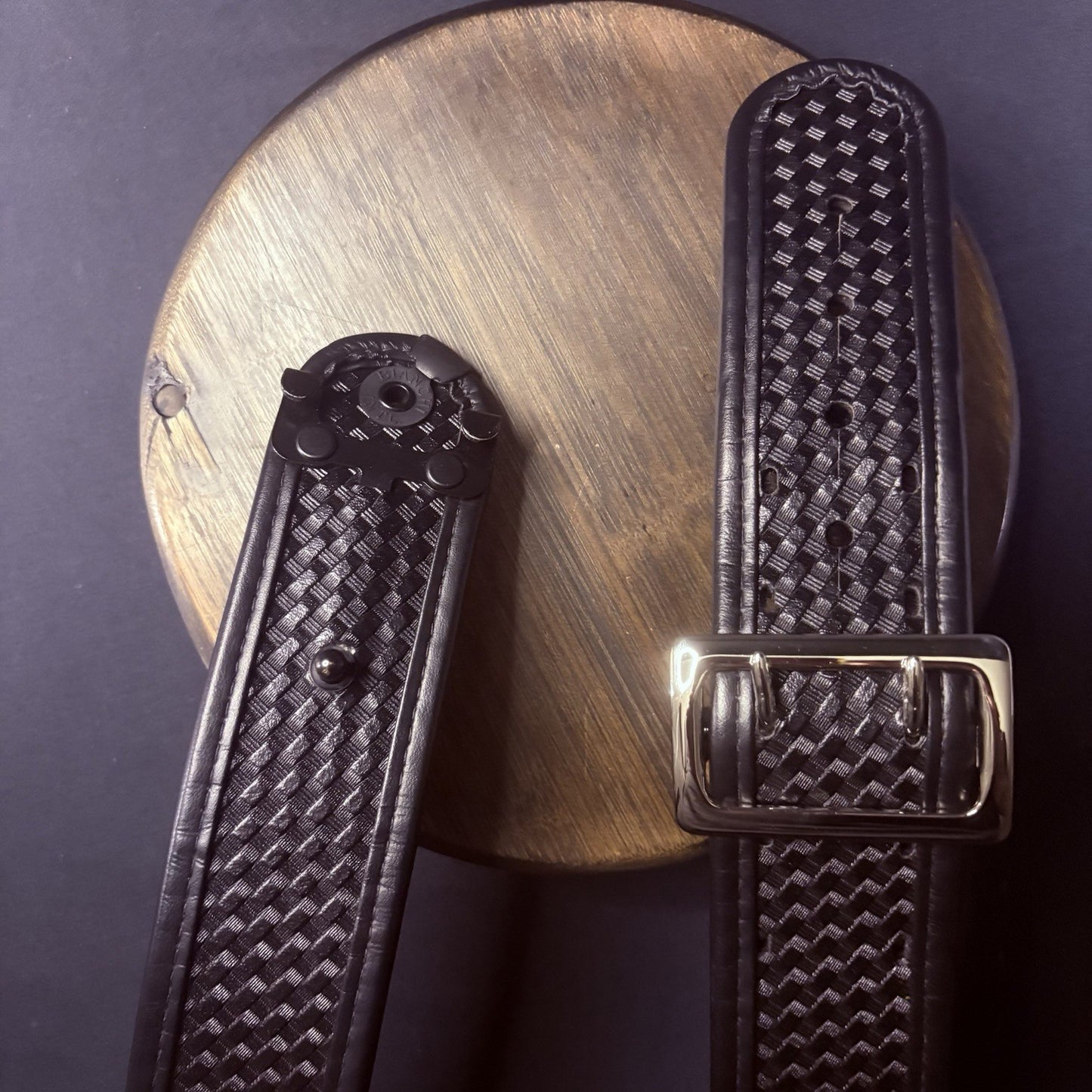 Bianchi 7960 Duty Belt Size 44"-46" w/Chrome Buckle, AccuMold Elite Browne 2.25"2