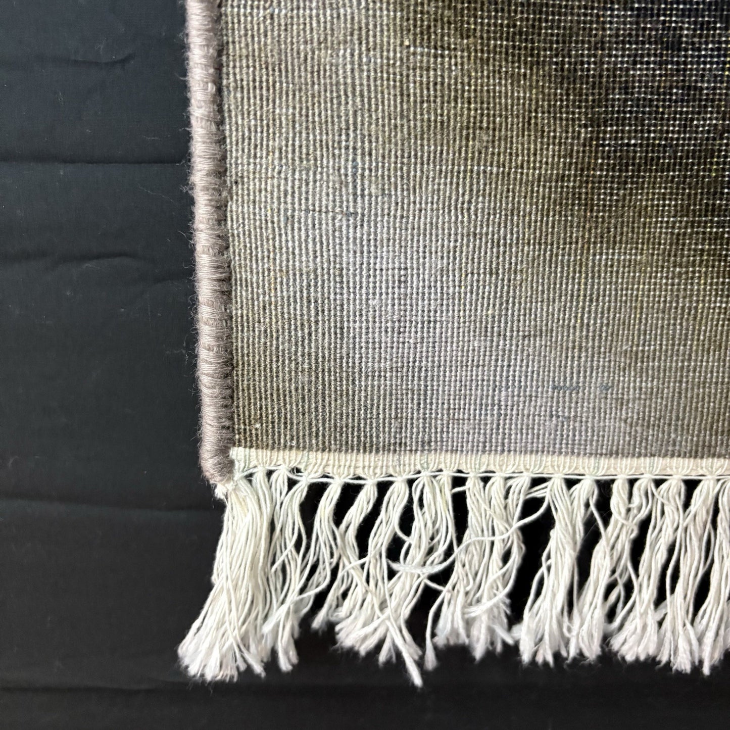 Pictorial Rug Hand Knotted Horse 22”x16” 55X40cm w/Rug Hangers19