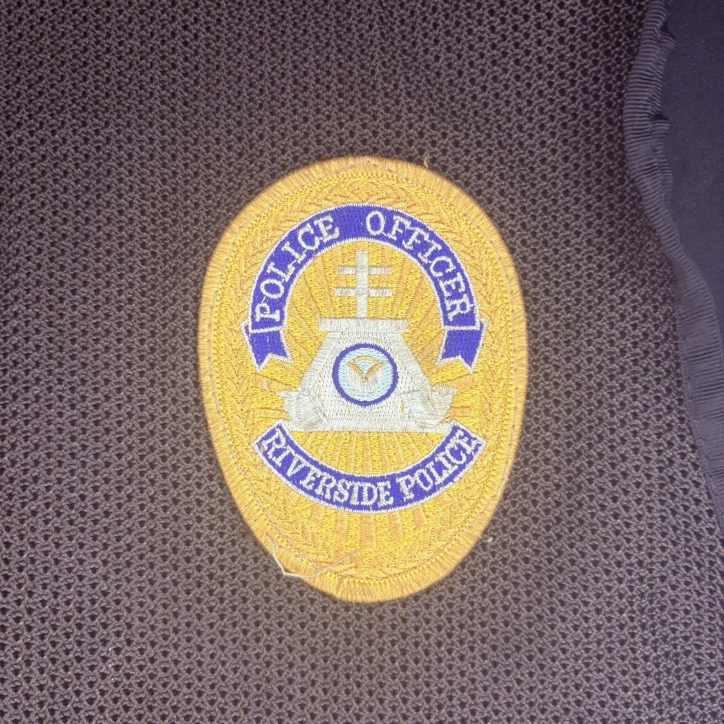 Police Black Safety Vest (Size Medium) Utility Vest w/ Badge & Pockets2