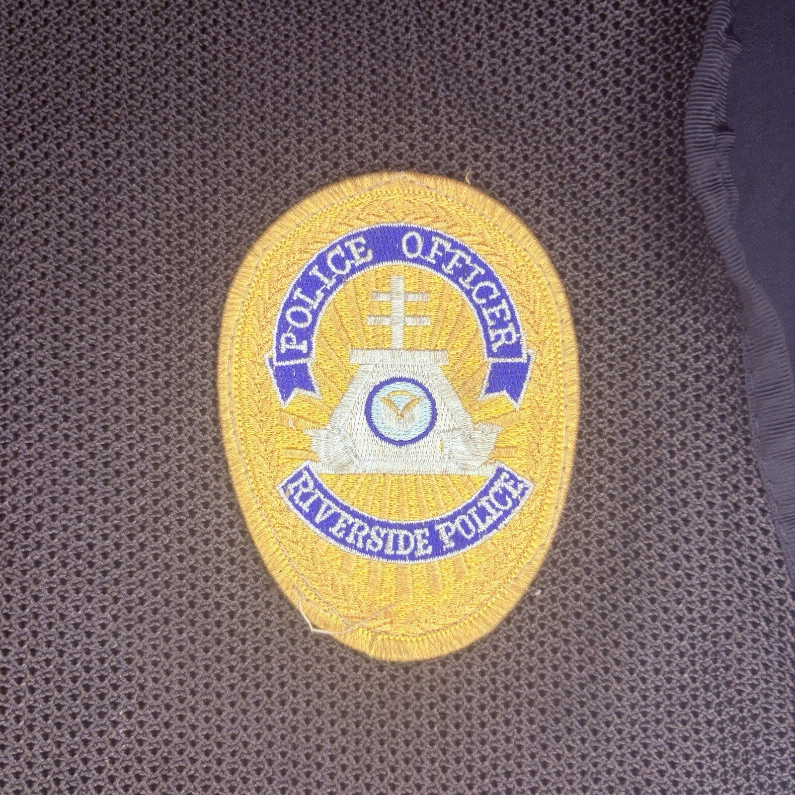 Police Black Safety Vest (Size Medium) Utility Vest w/ Badge & Pockets2