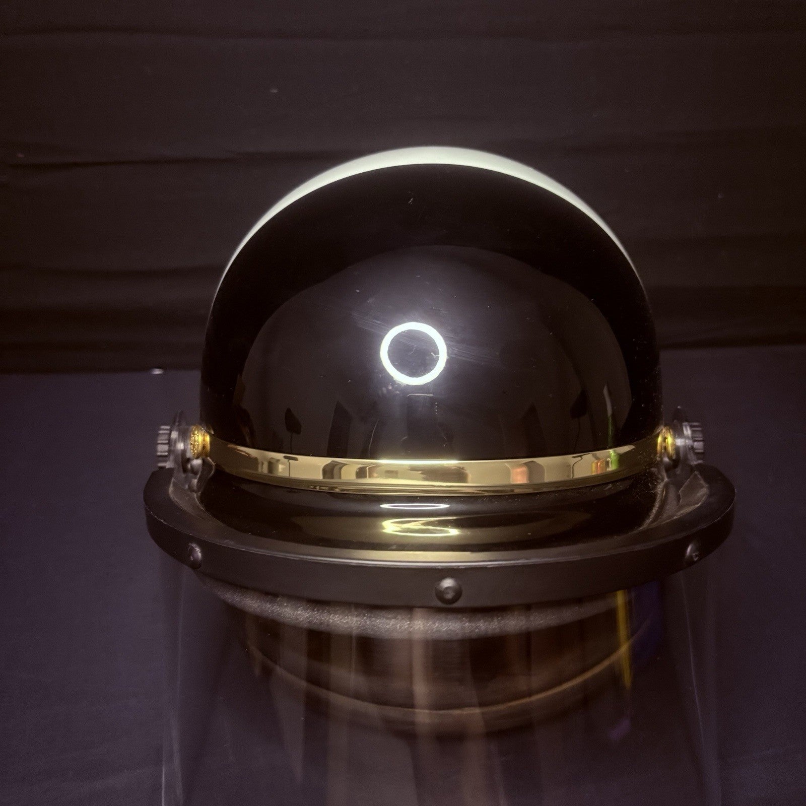 VTG Police Riot Motorcycle Helmet Black & White Size 6 7/8 with Z87 Face Shield4