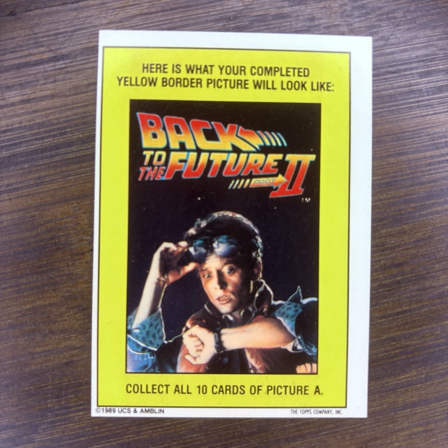 1989 Topps Back to the Future Part II Stickers #11 Delorean Time Machine0