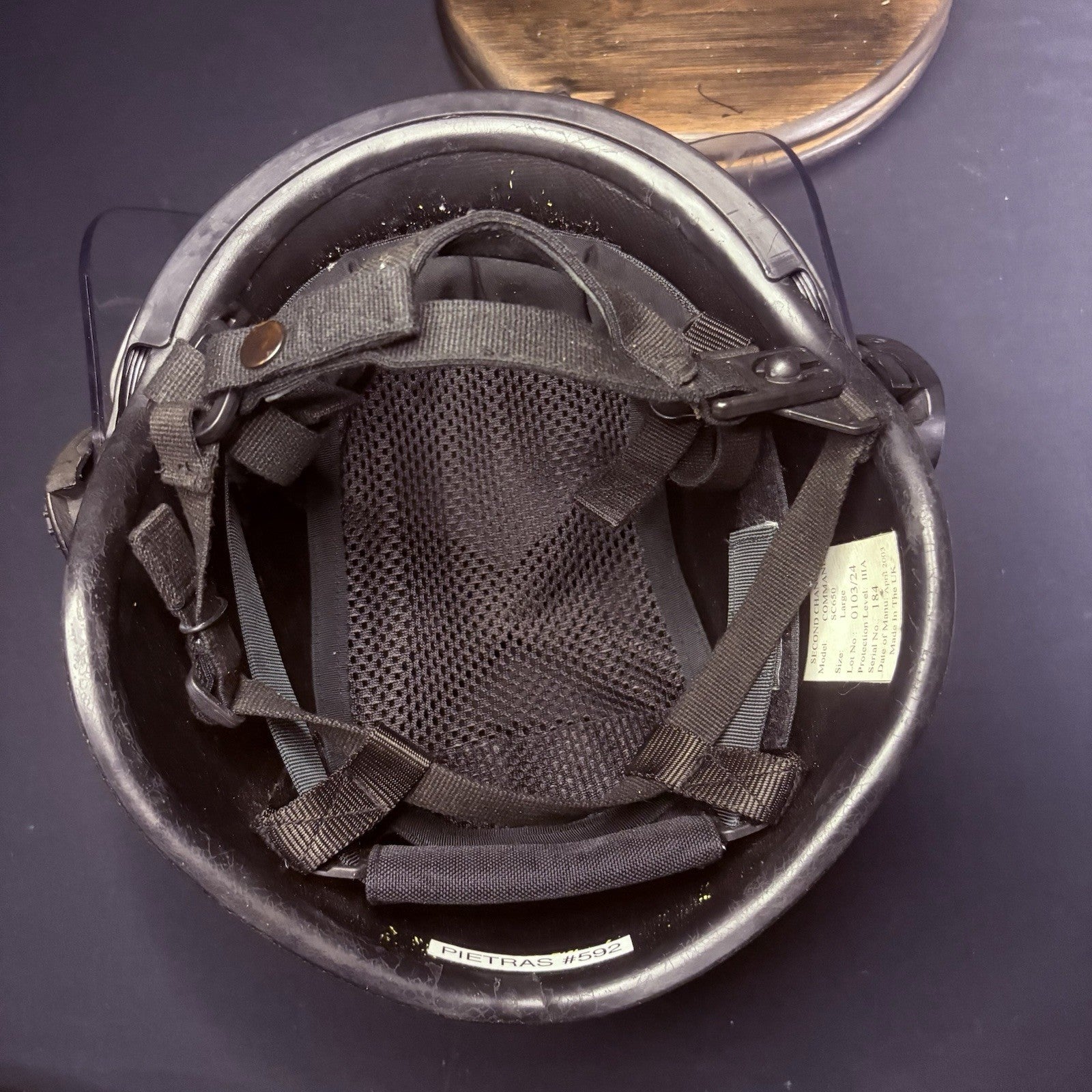 Second Chance IIIA (3A) Ballistic Helmet (Size Large) MADE IN UK, Bullet Proof4