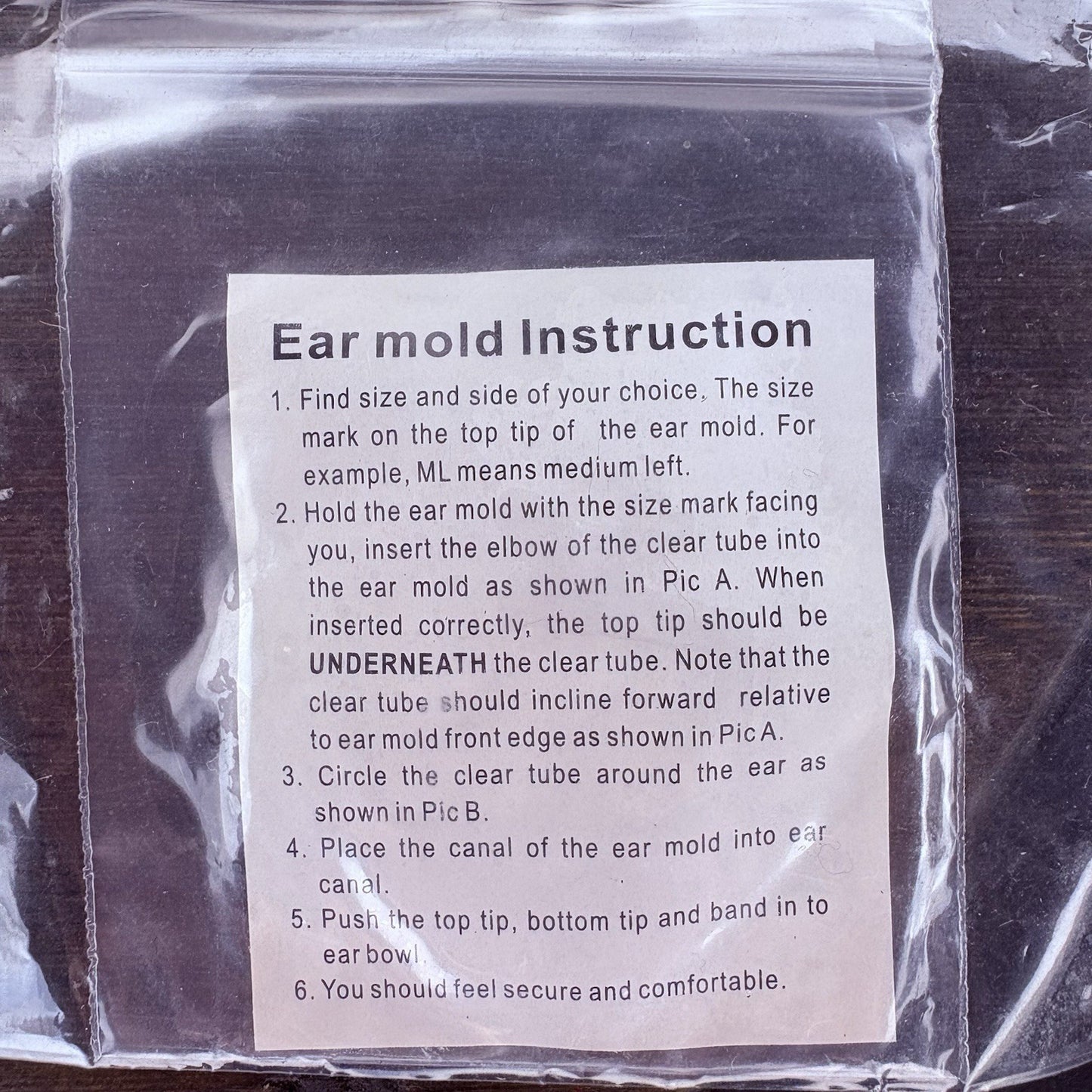 2 Police Radio Left Small Ear mold Open Ear Insert for Two Way Radio/Lapel GHOST5