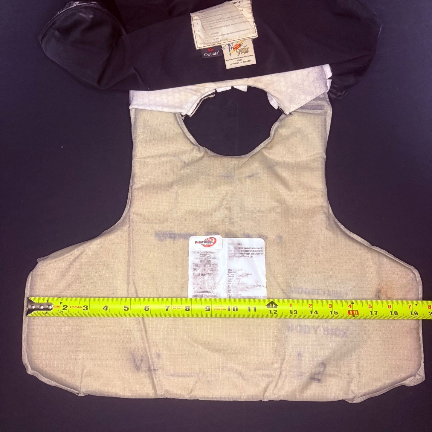 PB Armor 3A Vest Size Medium Ballistic IIIA Concealable Bullet Proof Vest12