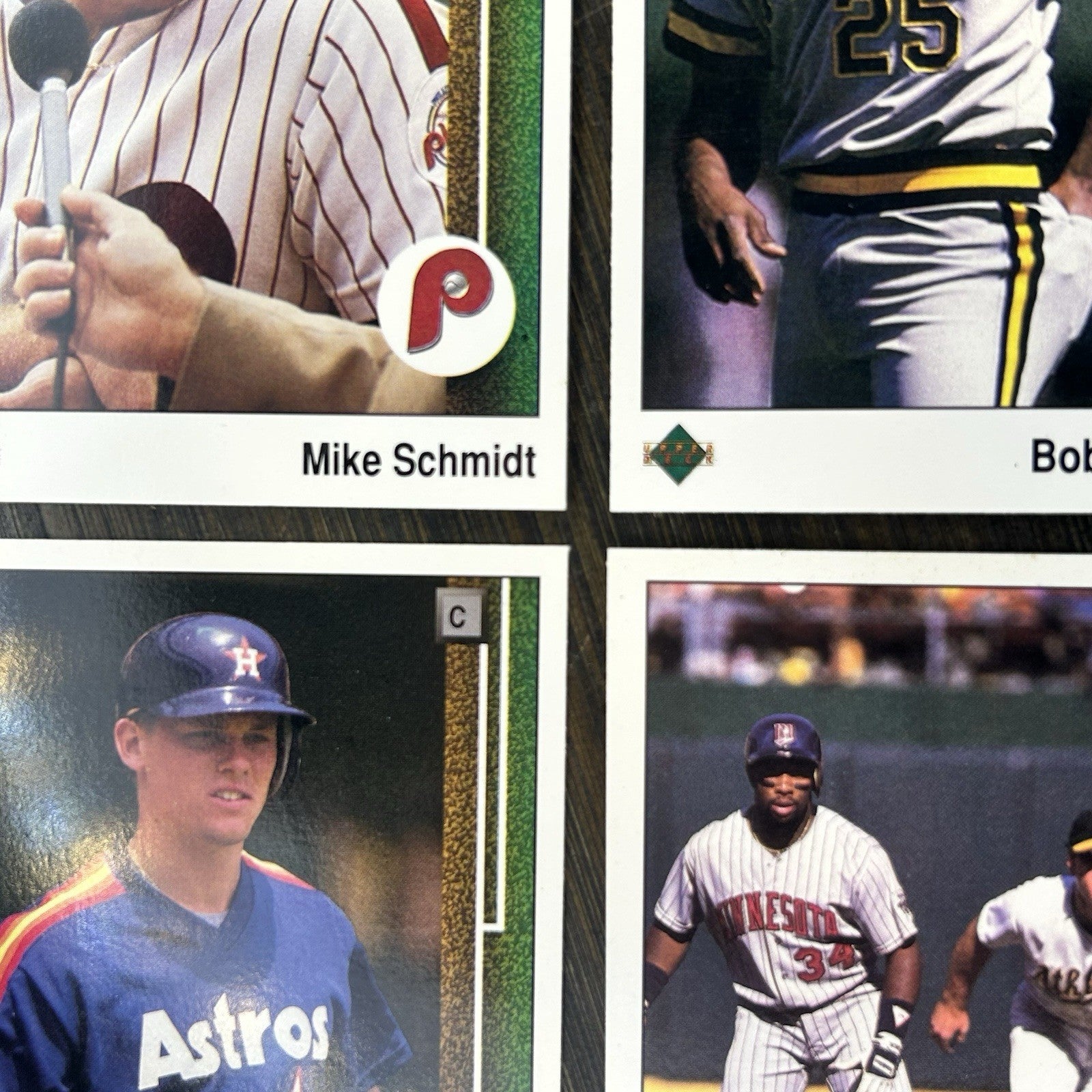 1989 Upper Deck #406, #578, #273, #376 MLB High Grade Trading Cards (Lot Of 4)6
