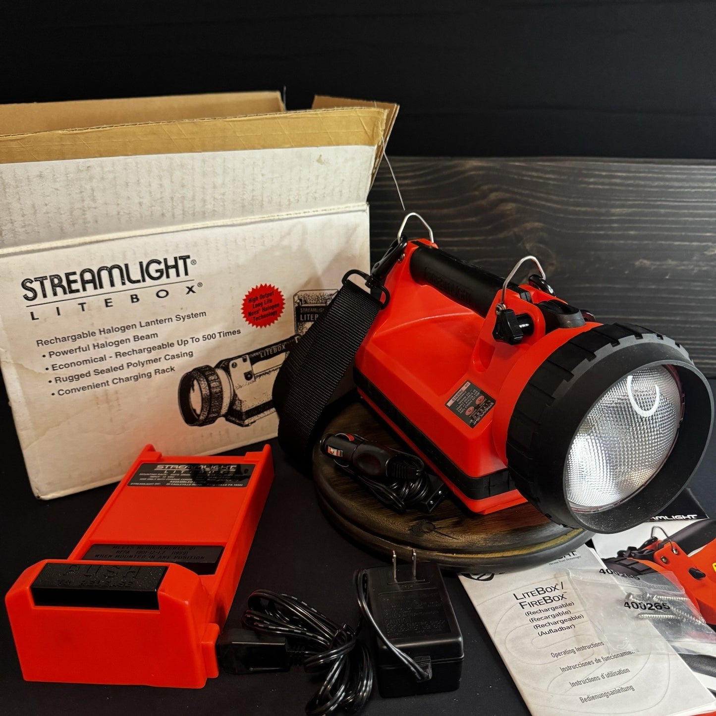 Streamlight Litebox Flashlight And Charger Needs Battery6