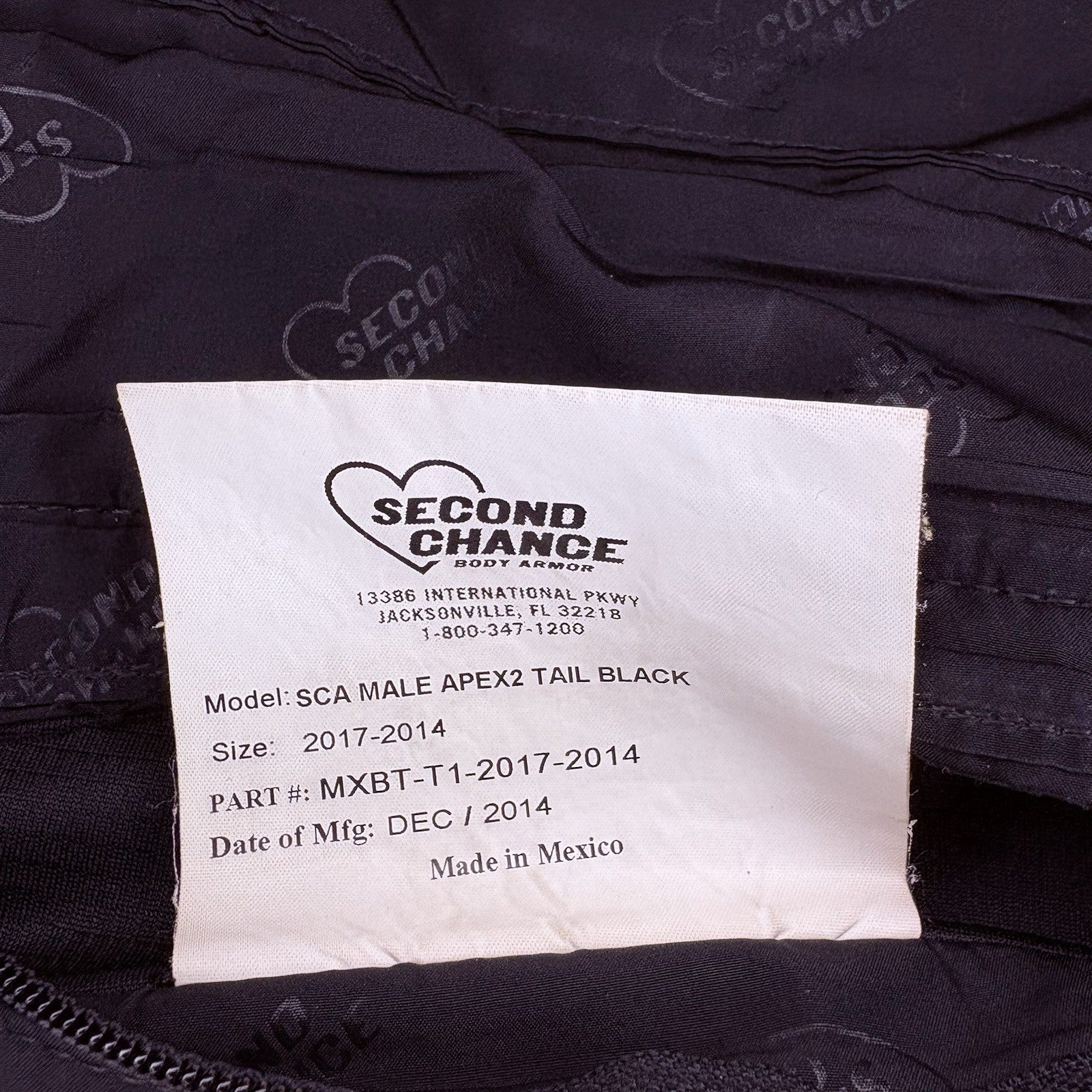 Second Chance 3A Bullet Proof Vest Size Large LONG Concealable w/Trauma Plate12