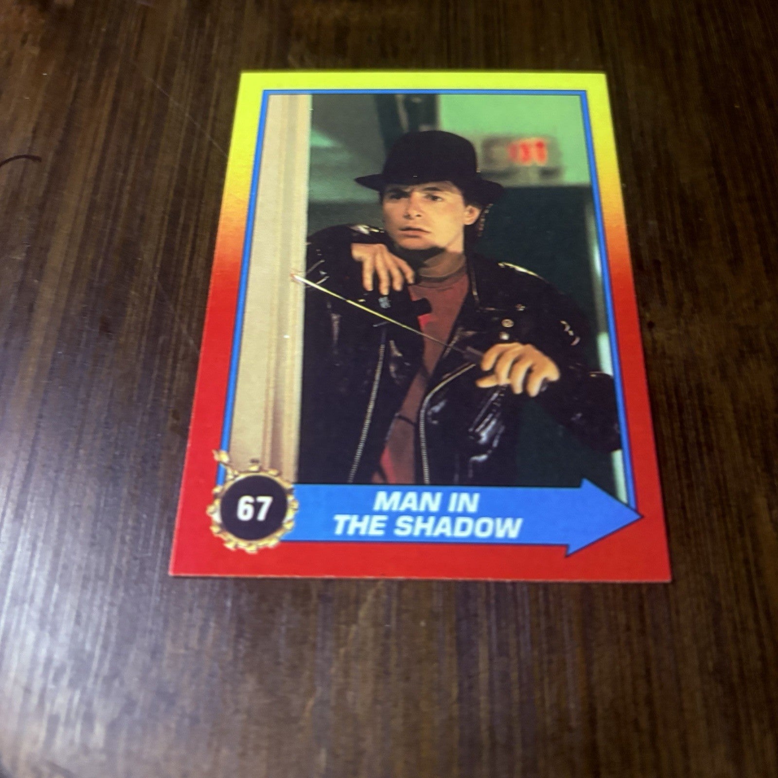 1989 Topps Back to the Future #67 "Man In the Shadow" High Grade Trading Card6
