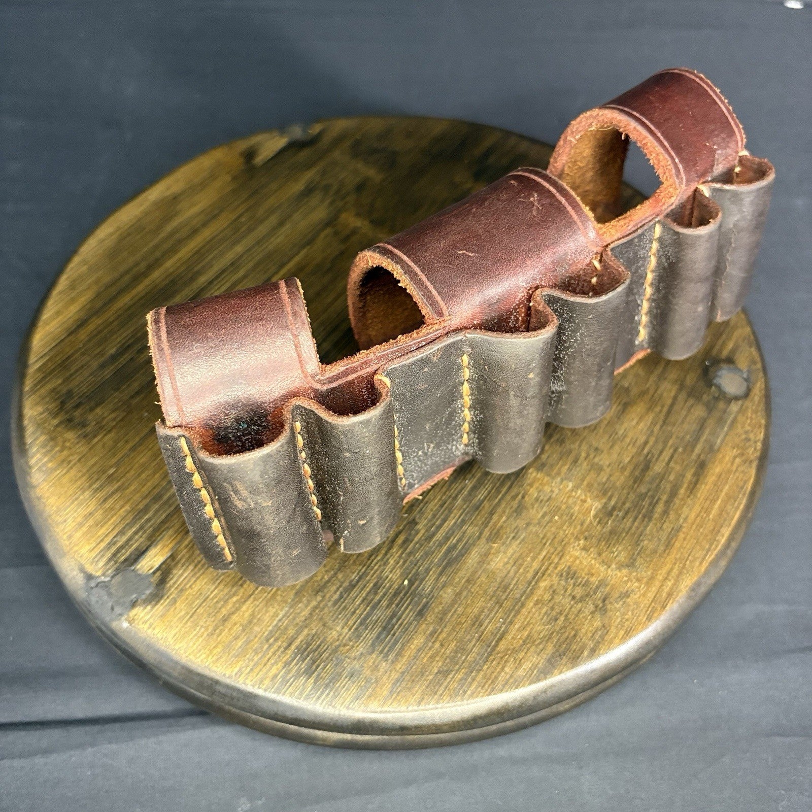 Custom Crafted Guns And Leather Shotgun Shell Belt Carrier By Trigger Happy5