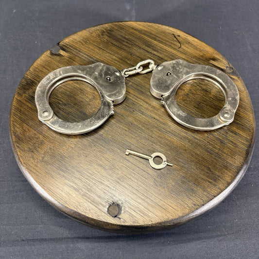 Jay-Pee Handcuffs w/ Key ~Vintage~ (Made in Spain) HEAVY DUTY0