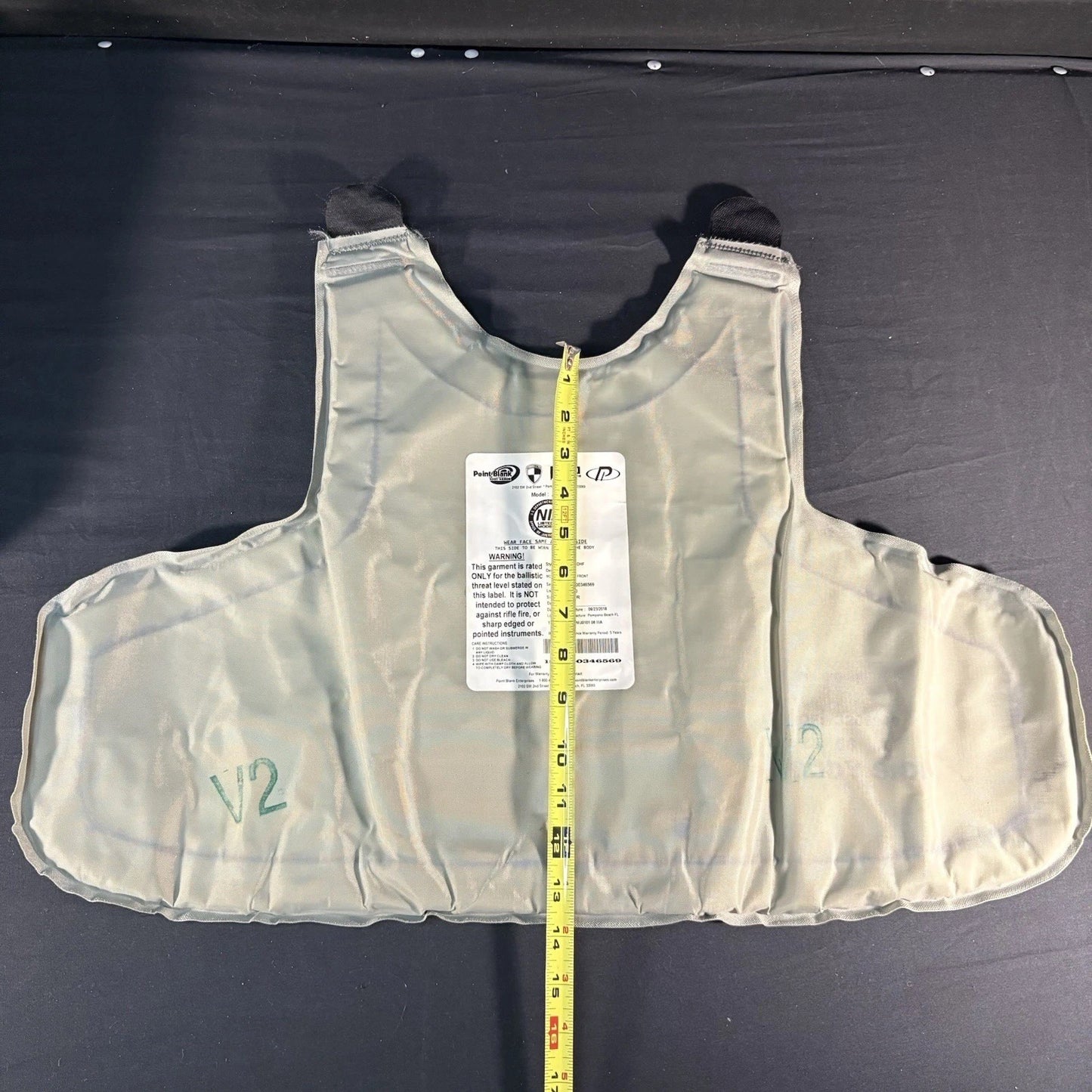 PB AXIIIA Level 3A(IIIA) Armor Size X-Large w/Safariland V1 Overt Carrier Vest17