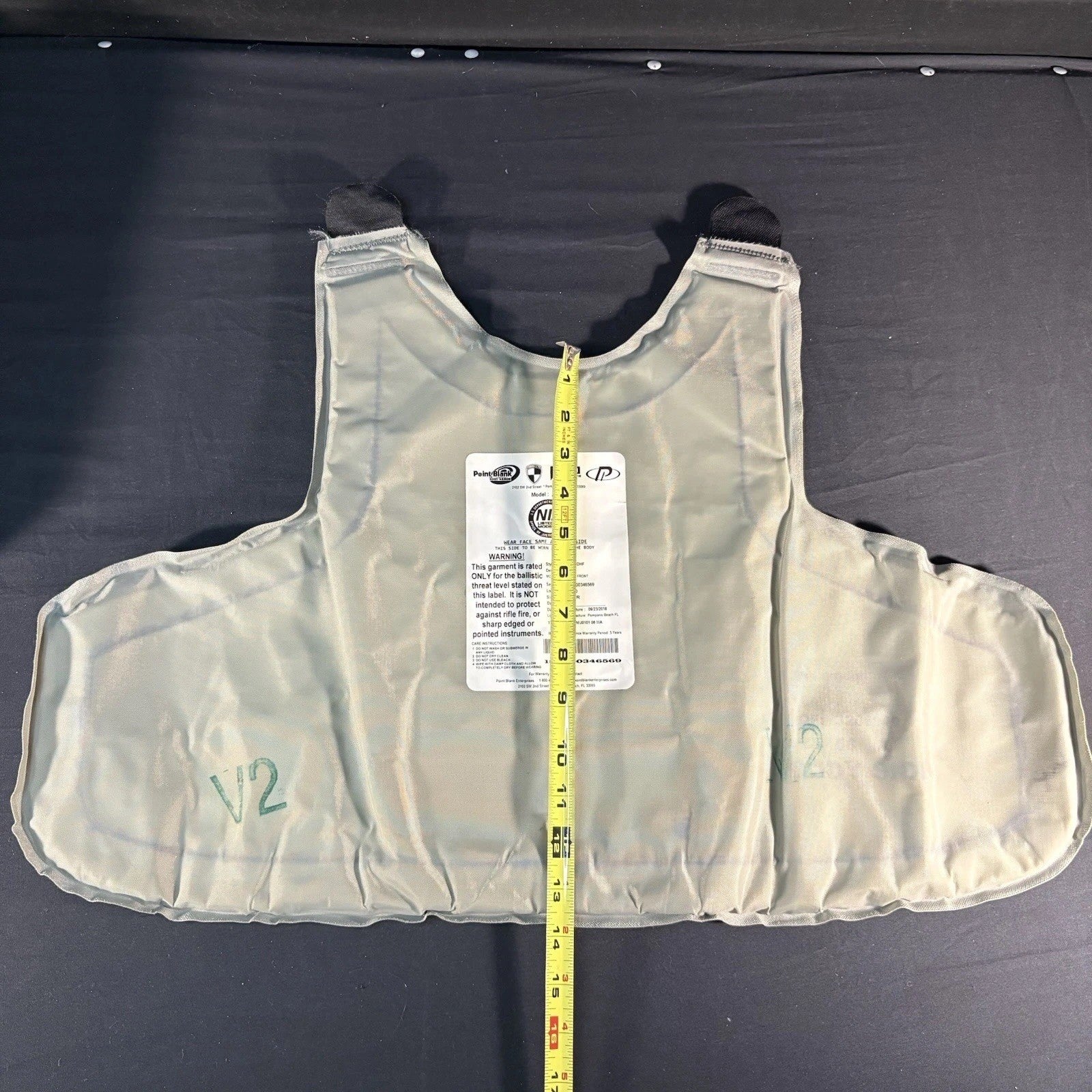 PB AXIIIA Level 3A(IIIA) Armor Size X-Large w/Safariland V1 Overt Carrier Vest17