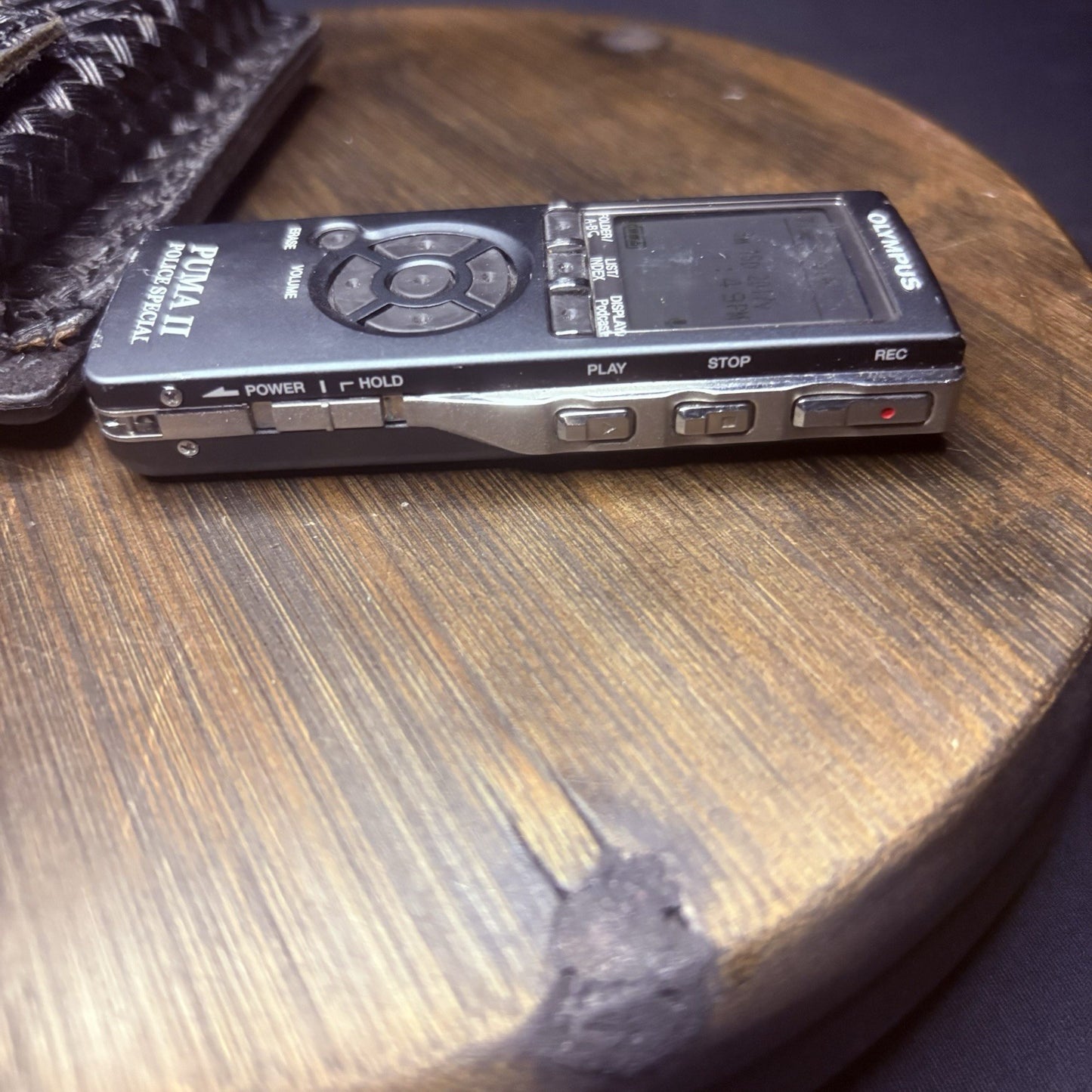 Olympus Puma 2/II Voice Recorder w/Leather Case Law Enforcement Police Dictation6