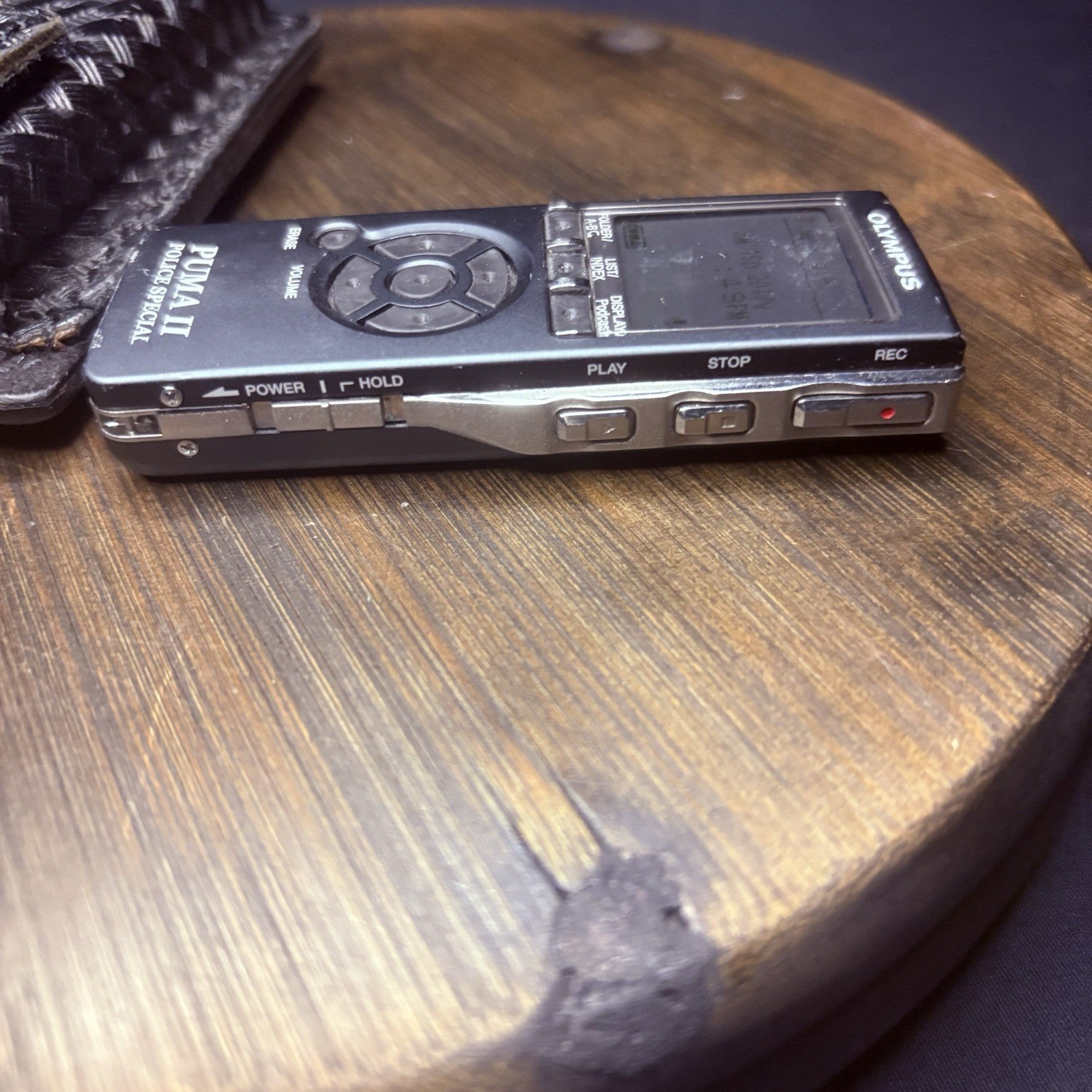 Olympus Puma 2/II Voice Recorder w/Leather Case Law Enforcement Police Dictation6