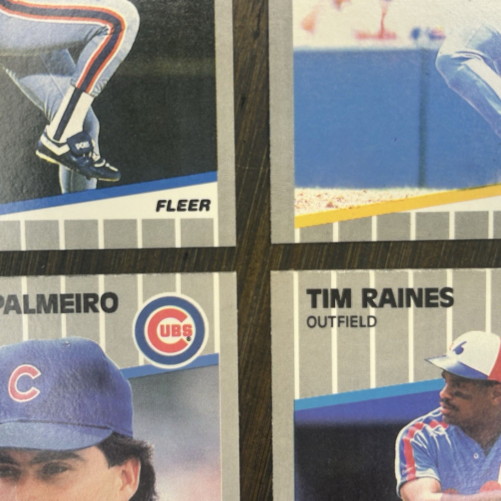 1989 Fleer Trading Card (Lot Of 4) MLB Baseball High Grade6