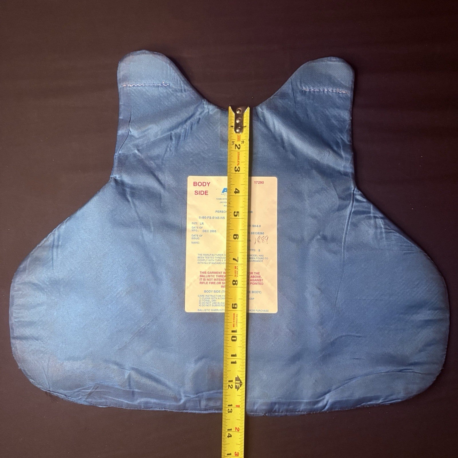 American Body Armor Bullet Proof Vest Level II (2) Size Large w/6x8 Trauma Plate13
