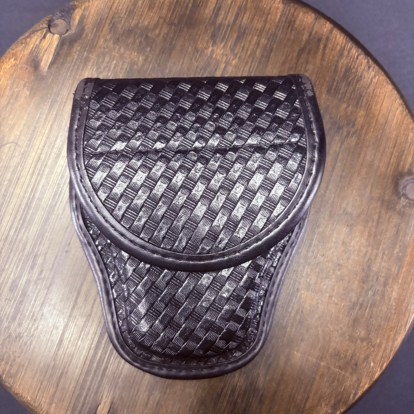 Bianchi Handcuff Case 7900 Size 2 Basket Weave AccuMold (Peerless 801 & ASP 100)0