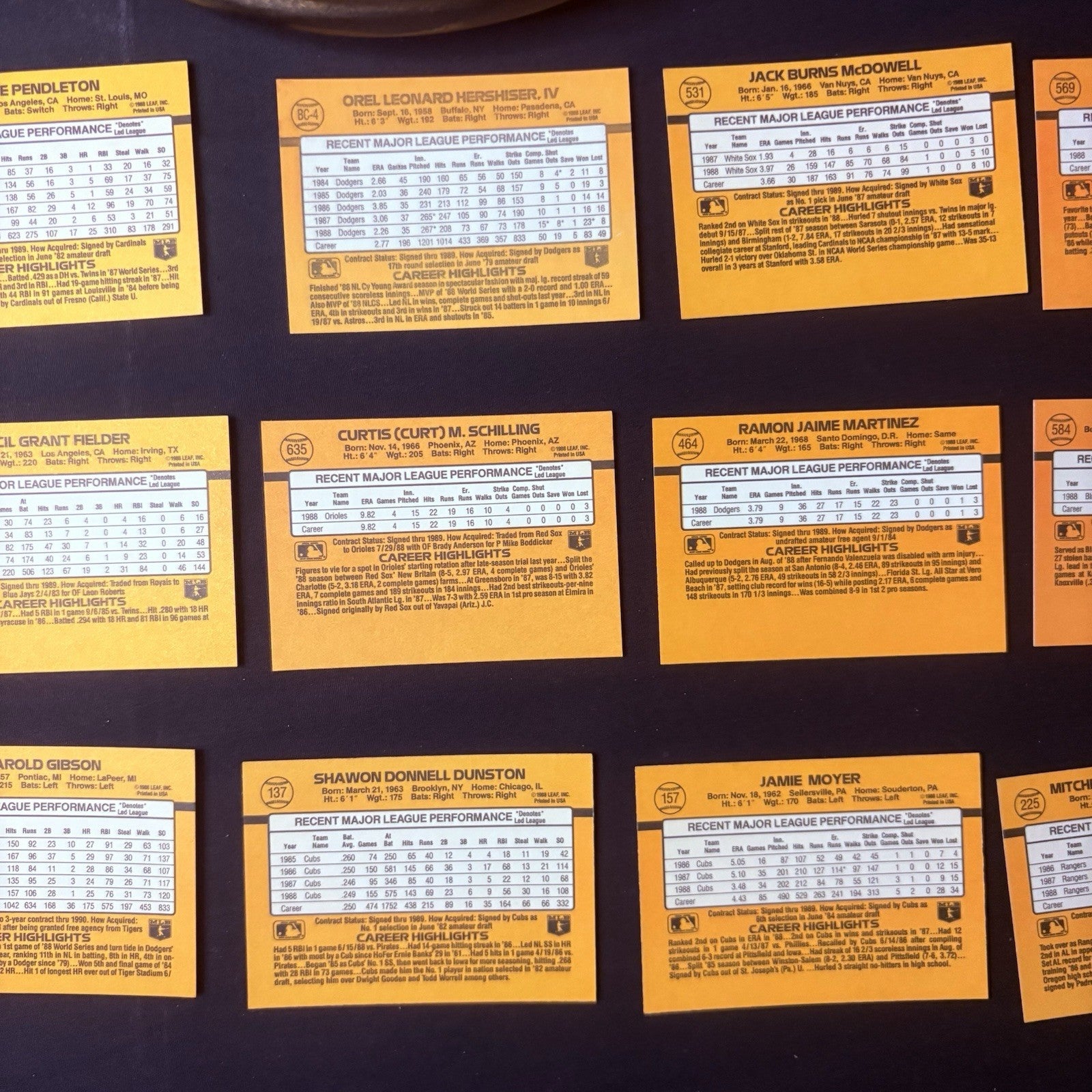 1988 Donruss High Grade Baseball Lot Of (21) Cards All NM See Photos8